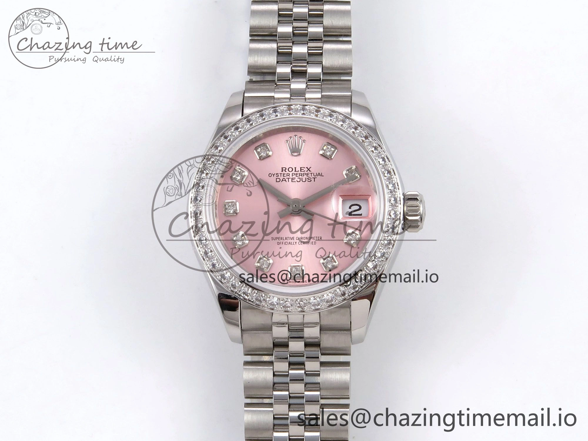 DateJust 28MM 279384RBR SS GMF 1:1 Best Edition 904L Steel Pink Diamonds Dial on Jubilee Bracelet A QuickDry 1141