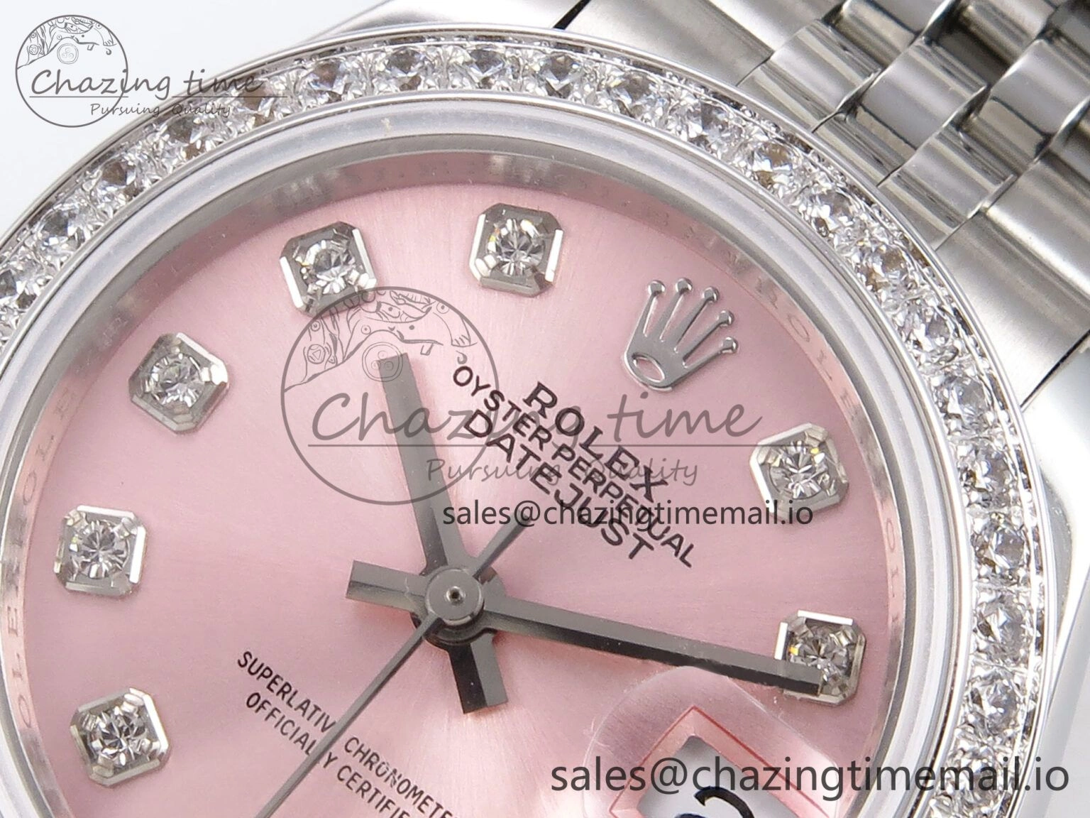 DateJust 28MM 279384RBR SS GMF 1:1 Best Edition 904L Steel Pink Diamonds Dial on Jubilee Bracelet A QuickDry 1141