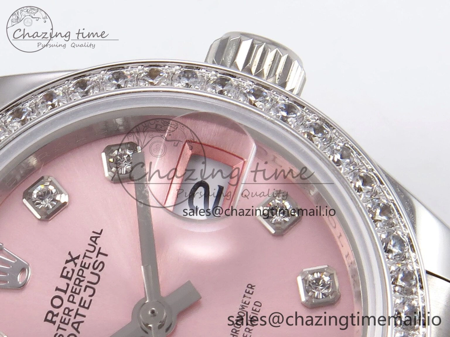 DateJust 28MM 279384RBR SS GMF 1:1 Best Edition 904L Steel Pink Diamonds Dial on Jubilee Bracelet A QuickDry 1141