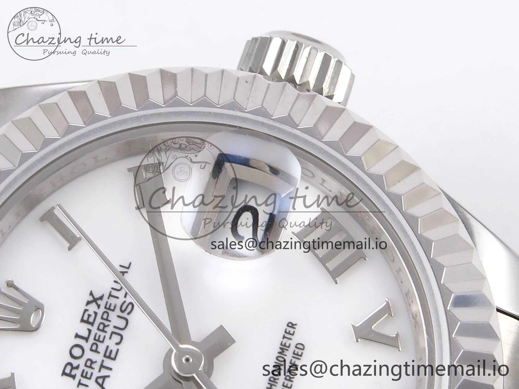 Affordable DateJust 28MM SS GMF 1:1 Best Edition 904L Steel White Roman Dial on Jubilee Bracelet A 10080