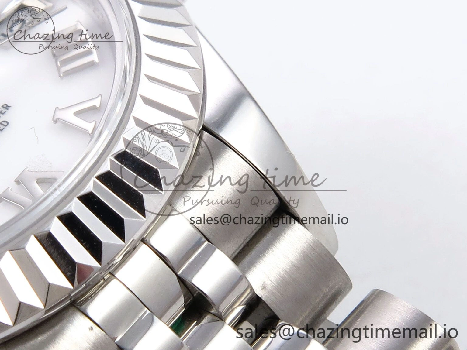 Affordable DateJust 28MM SS GMF 1:1 Best Edition 904L Steel White Roman Dial on Jubilee Bracelet A 10080