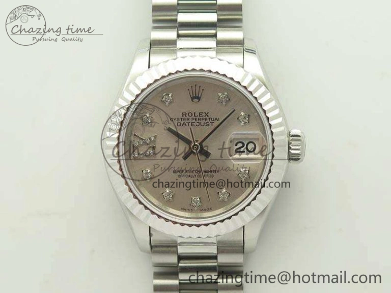 DateJust 28mm SS BP Maker Best Edition Silver Diam XL Dial On SS Bracelet ETA SportInspired 3471