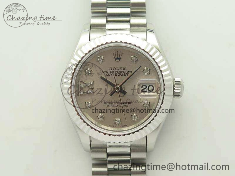 DateJust 28mm SS BP Maker Best Edition Silver Diam XL Dial On SS Bracelet ETA SportInspired 3471