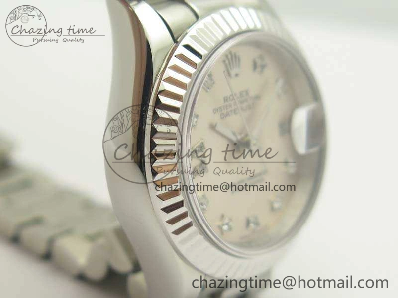 DateJust 28mm SS BP Maker Best Edition Silver Diam XL Dial On SS Bracelet ETA SportInspired 3471