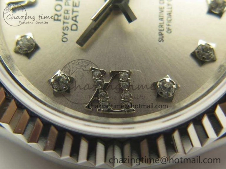 DateJust 28mm SS BP Maker Best Edition Silver Diam XL Dial On SS Bracelet ETA SportInspired 3471
