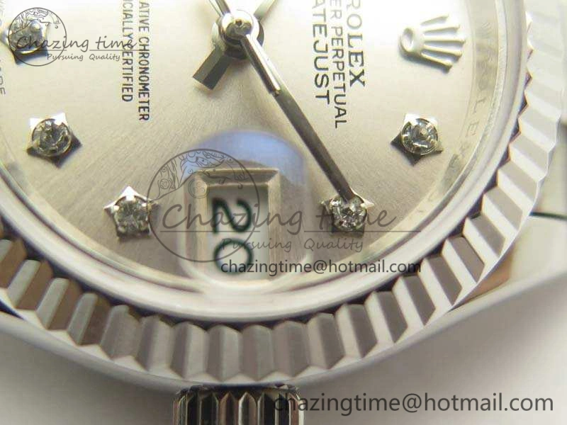 DateJust 28mm SS BP Maker Best Edition Silver Diam XL Dial On SS Bracelet ETA SportInspired 3471