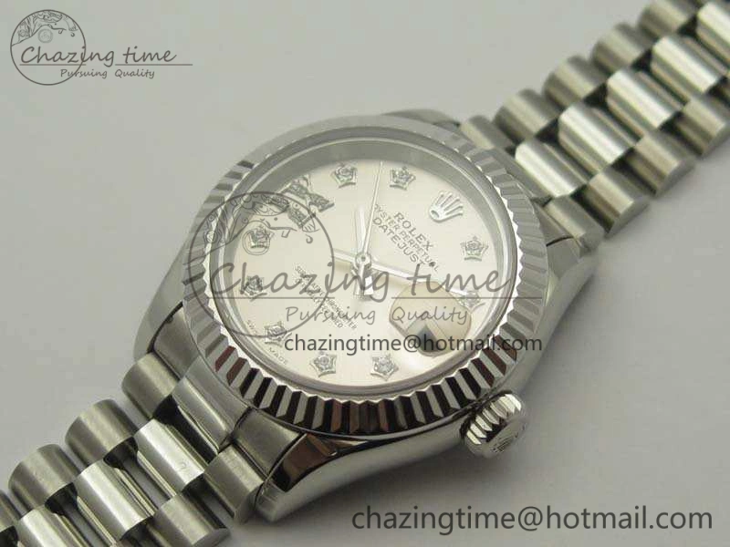 DateJust 28mm SS BP Maker Best Edition Silver Diam XL Dial On SS Bracelet ETA SportInspired 3471