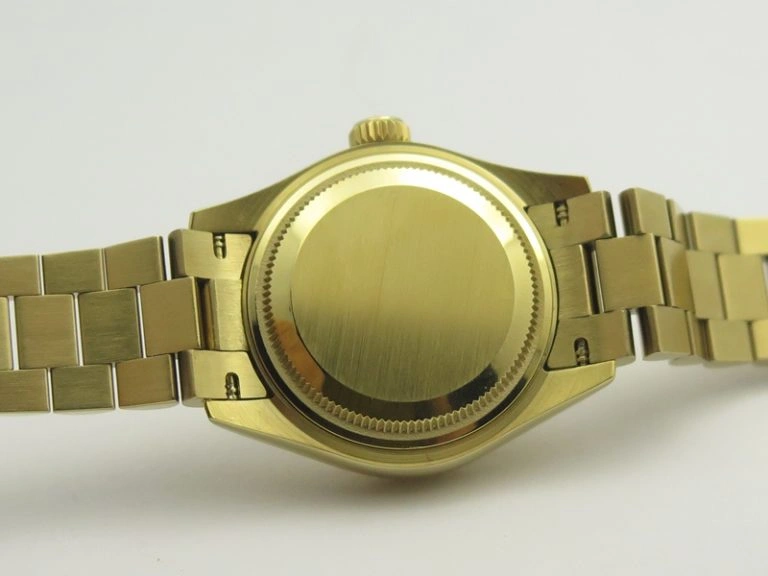 FashionForward DateJust 28mm YG BP Maker Best Edition Silver Diam Dial Fluted Bezel On YG Bracelet ETA 3438