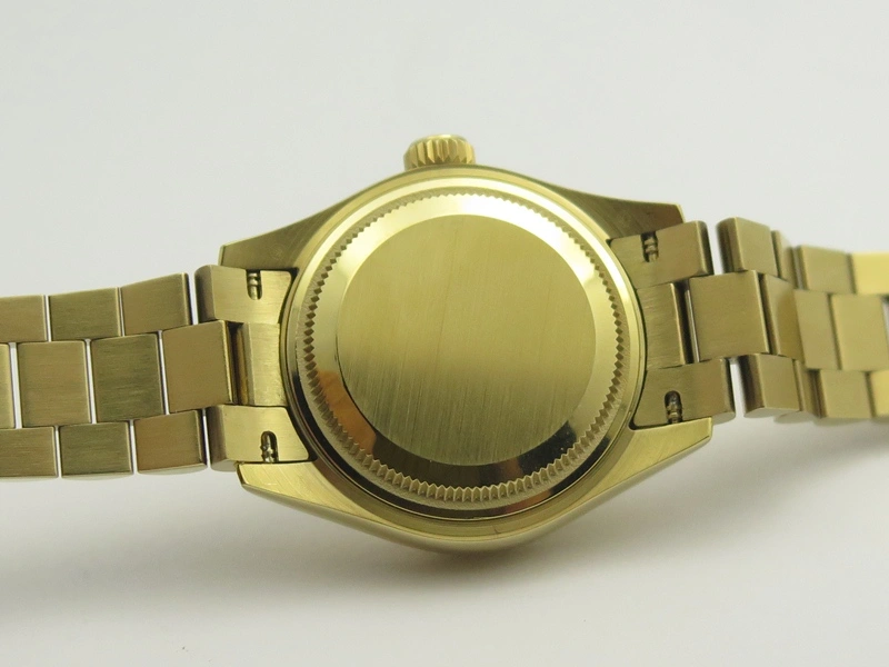 FashionForward DateJust 28mm YG BP Maker Best Edition Silver Diam Dial Fluted Bezel On YG Bracelet ETA 3438