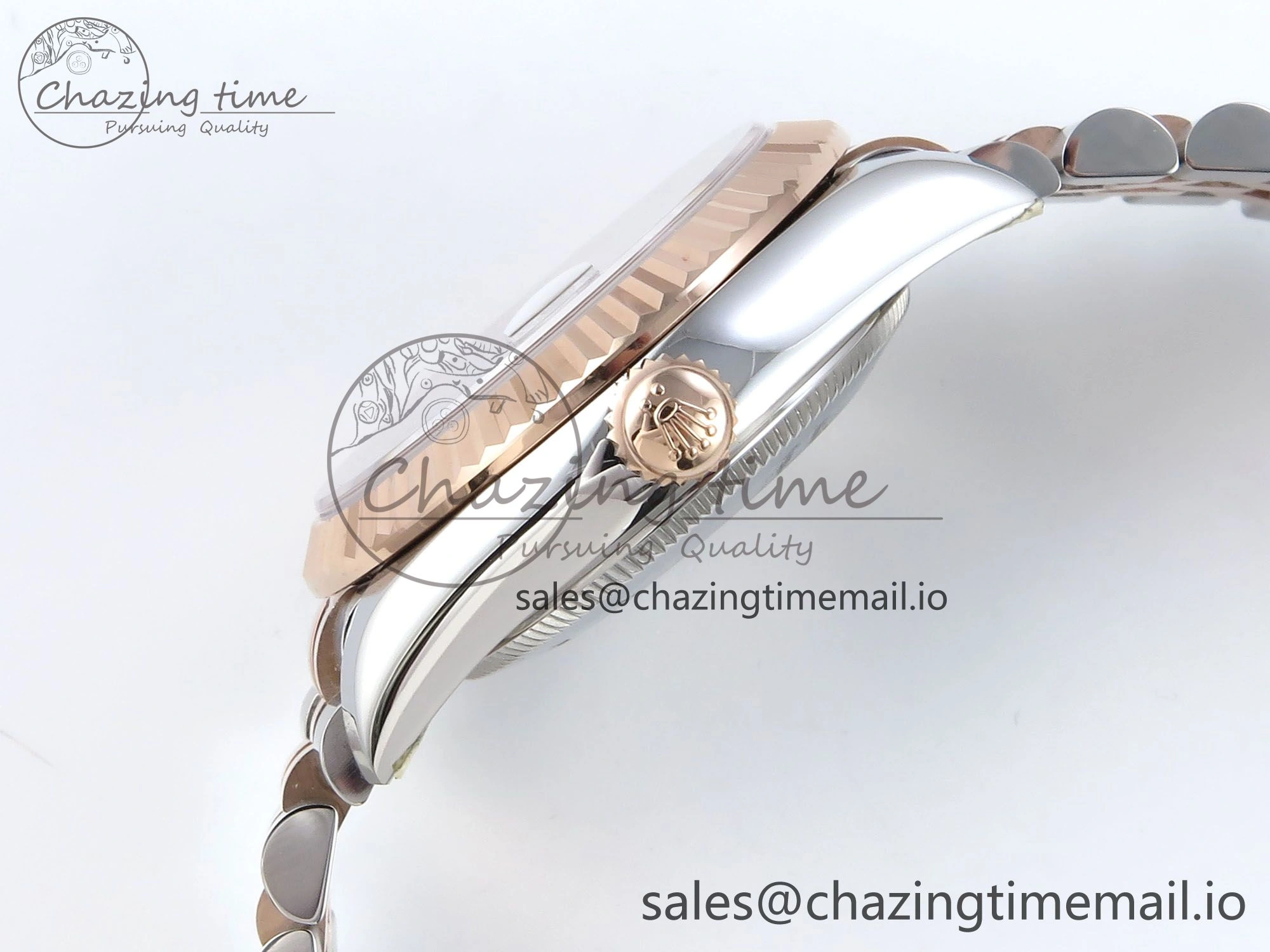 Comfortable DateJust 31 278271 ARF 1:1 Best Edition 904L Steel Gray Roman Diamonds Dial on SS RG Jubilee Bracelet ETA 516