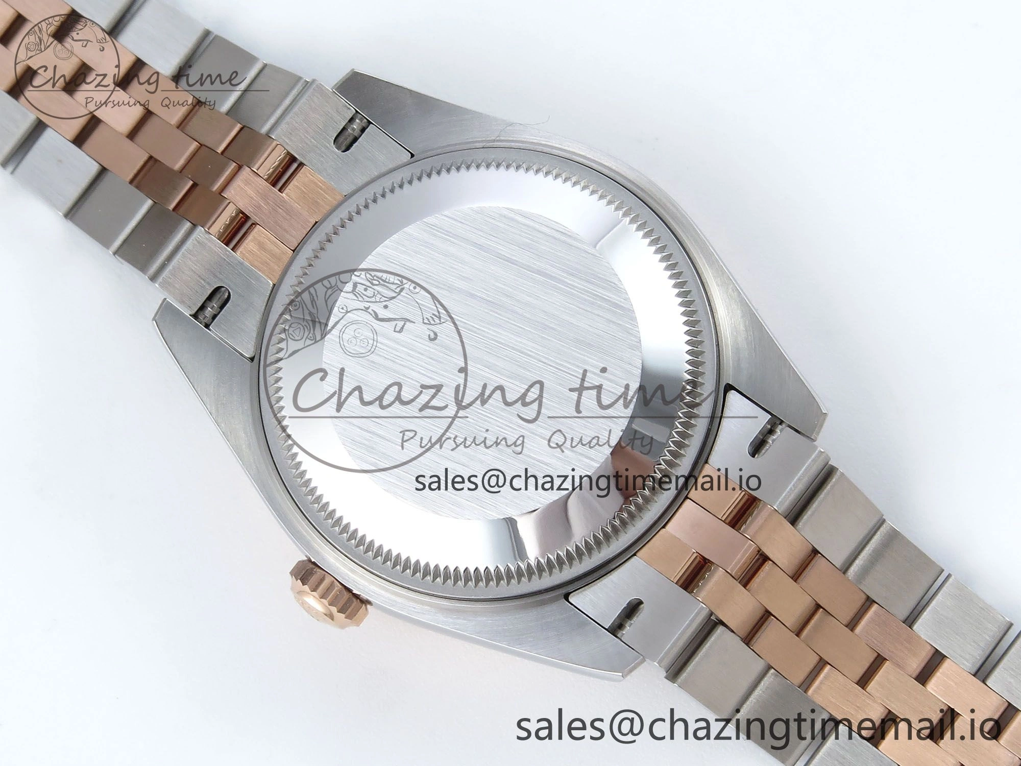 Comfortable DateJust 31 278271 ARF 1:1 Best Edition 904L Steel Gray Roman Diamonds Dial on SS RG Jubilee Bracelet ETA 516