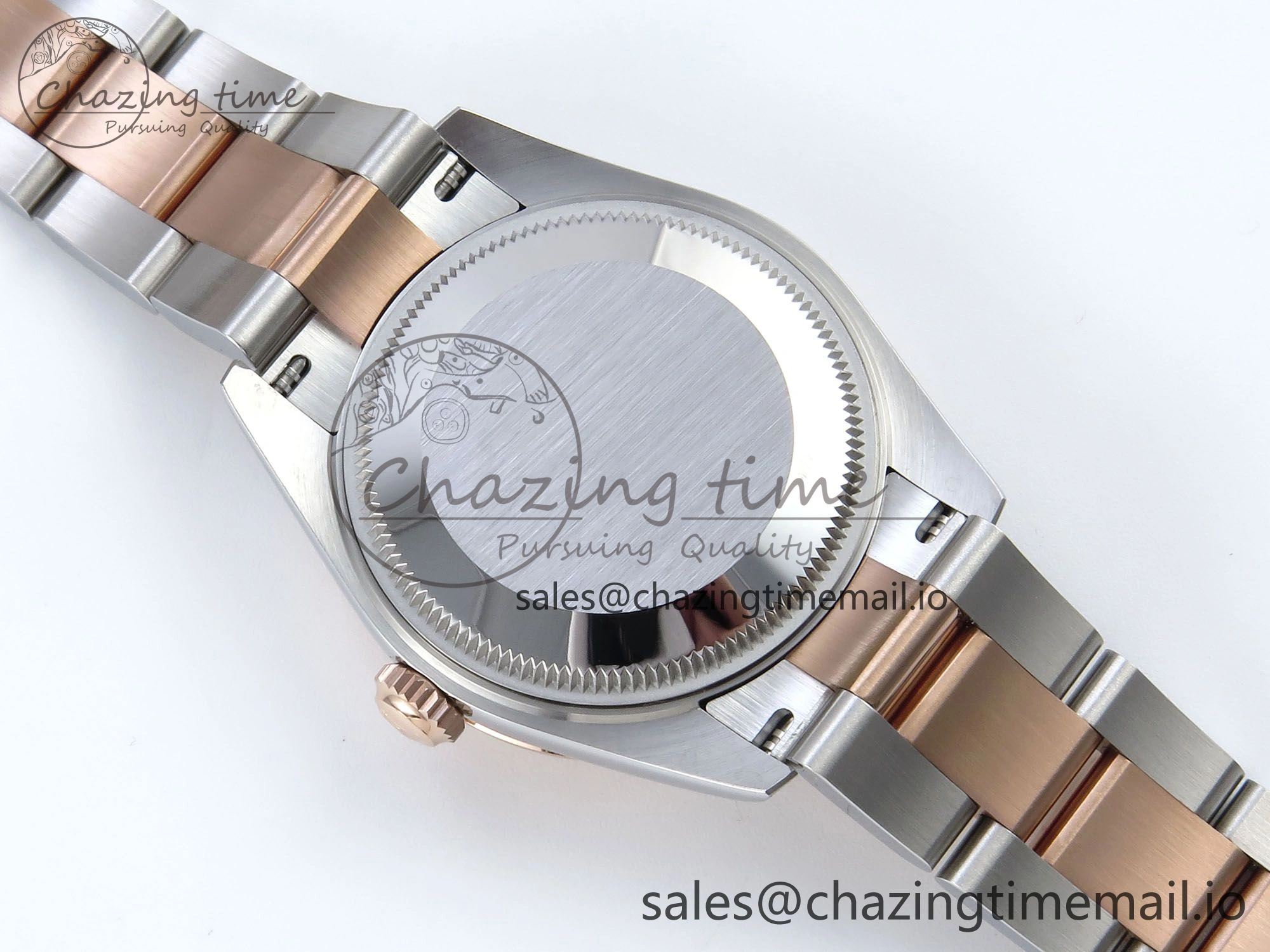 DateJust 31 278271 ARF 1:1 Best Edition 904L Steel Gray Roman Diamonds Dial on SS RG Oyster Bracelet ETA SunProtective 527