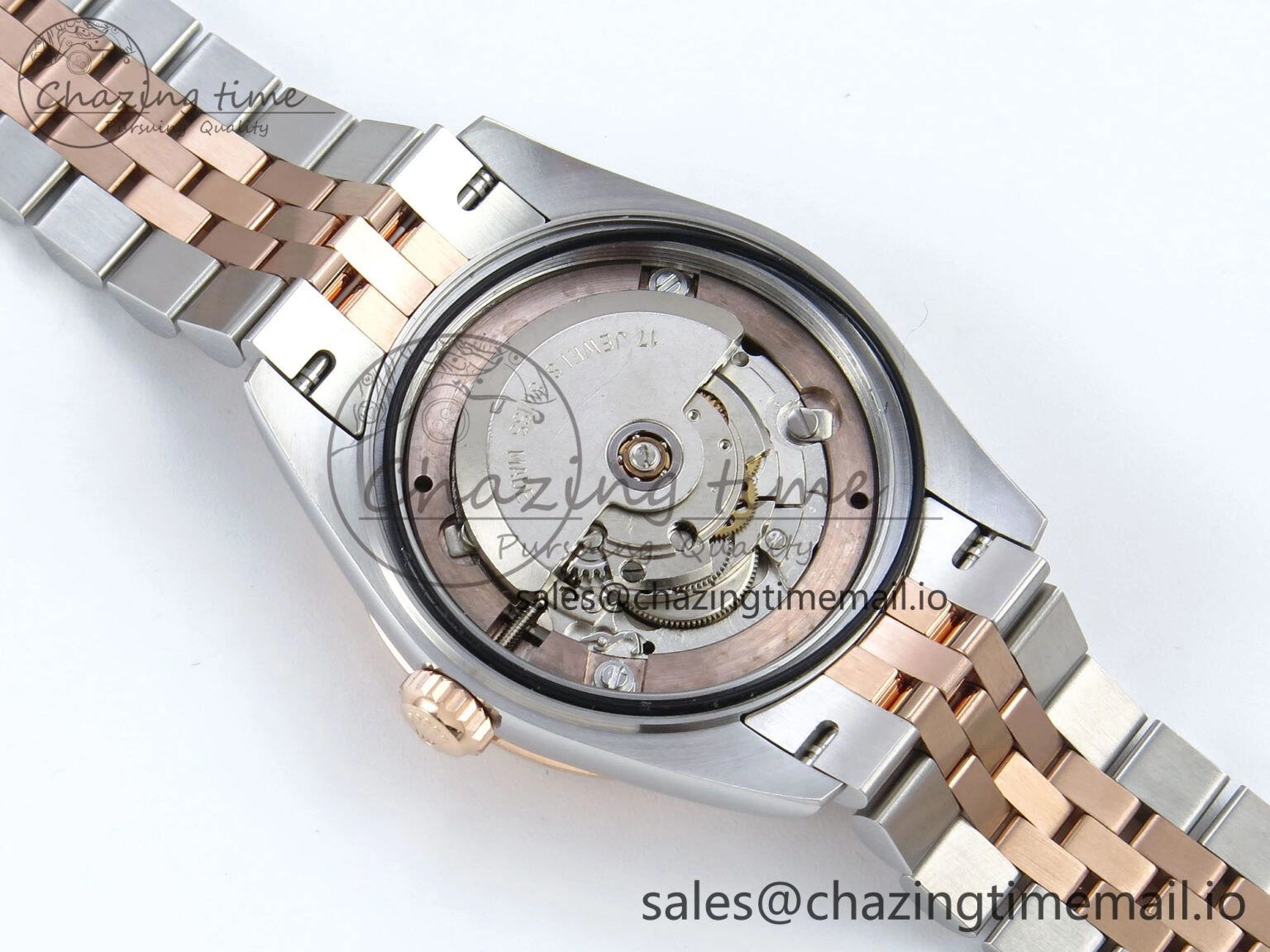 Comfortable DateJust 31 278271 ARF 1:1 Best Edition 904L Steel RG Dial Stick Marker on SS RG Jubilee Bracelet ETA 514