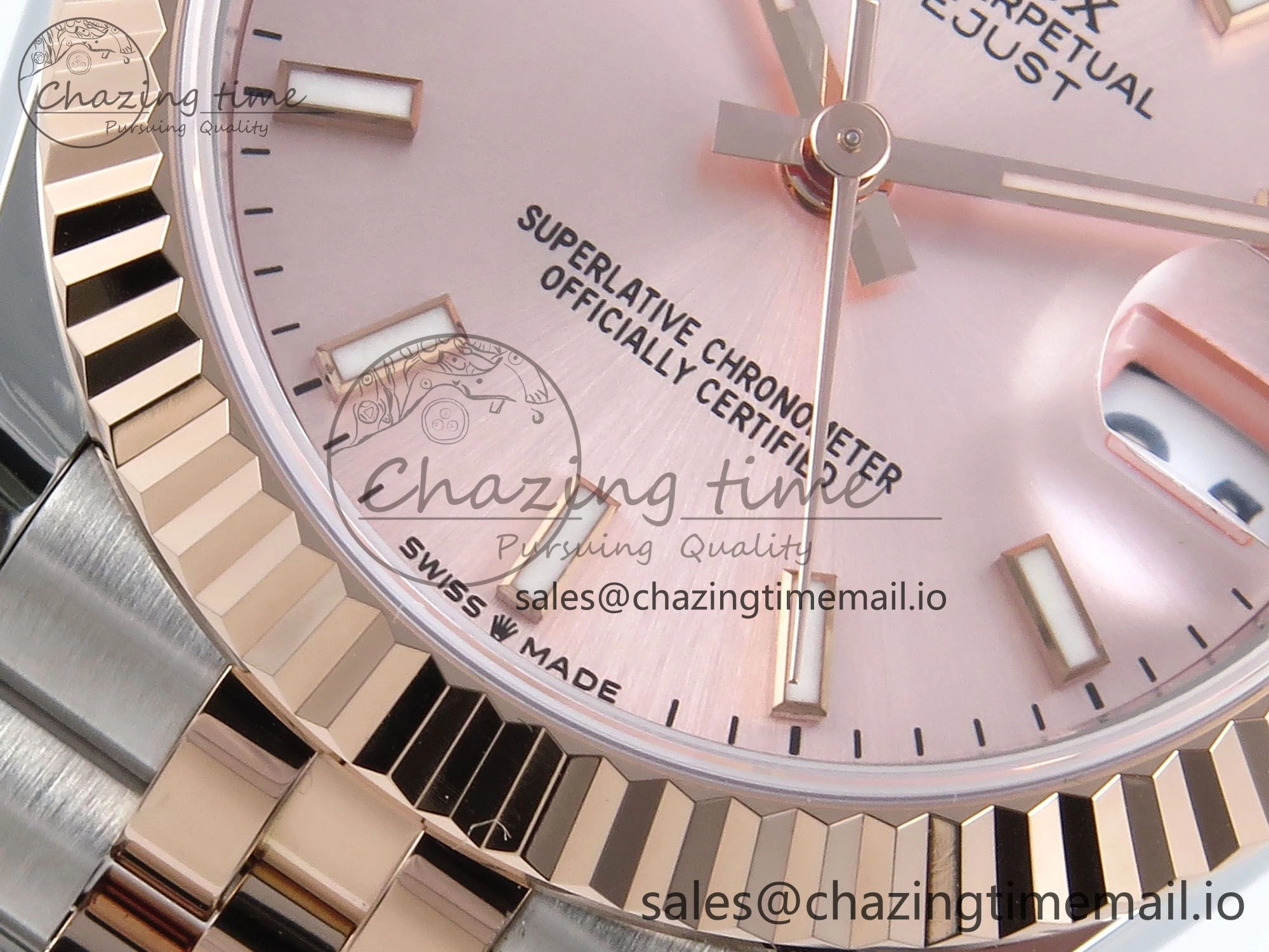 Comfortable DateJust 31 278271 ARF 1:1 Best Edition 904L Steel RG Dial Stick Marker on SS RG Jubilee Bracelet ETA 514