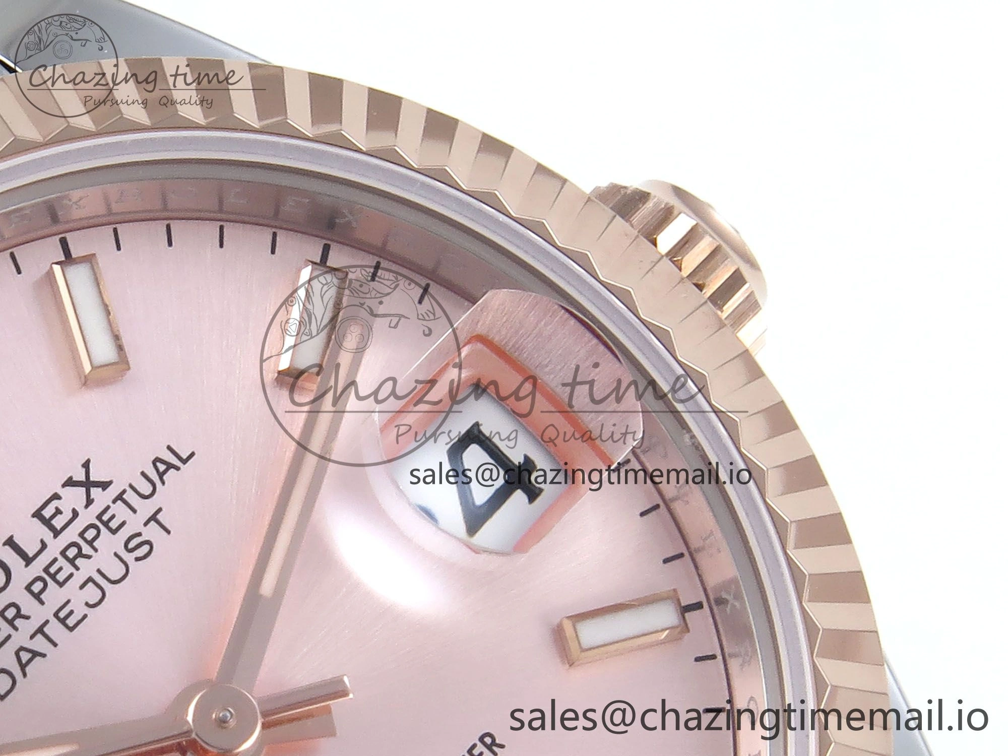 Comfortable DateJust 31 278271 ARF 1:1 Best Edition 904L Steel RG Dial Stick Marker on SS RG Jubilee Bracelet ETA 514