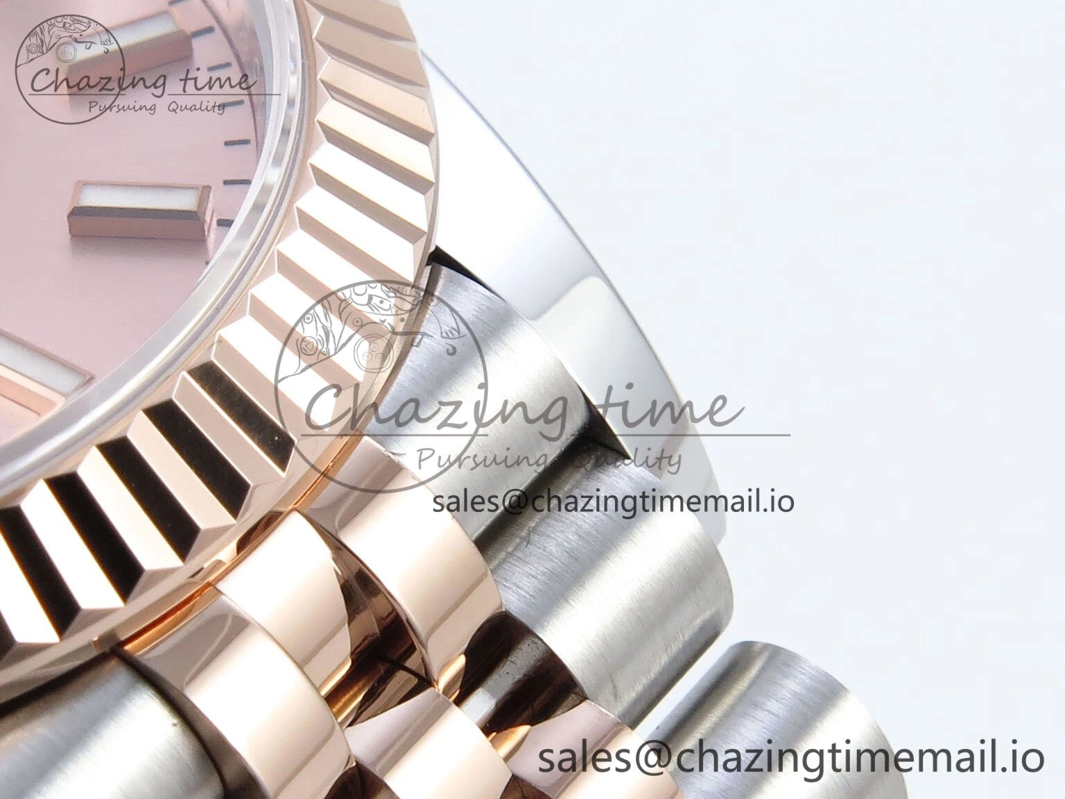 Comfortable DateJust 31 278271 ARF 1:1 Best Edition 904L Steel RG Dial Stick Marker on SS RG Jubilee Bracelet ETA 514