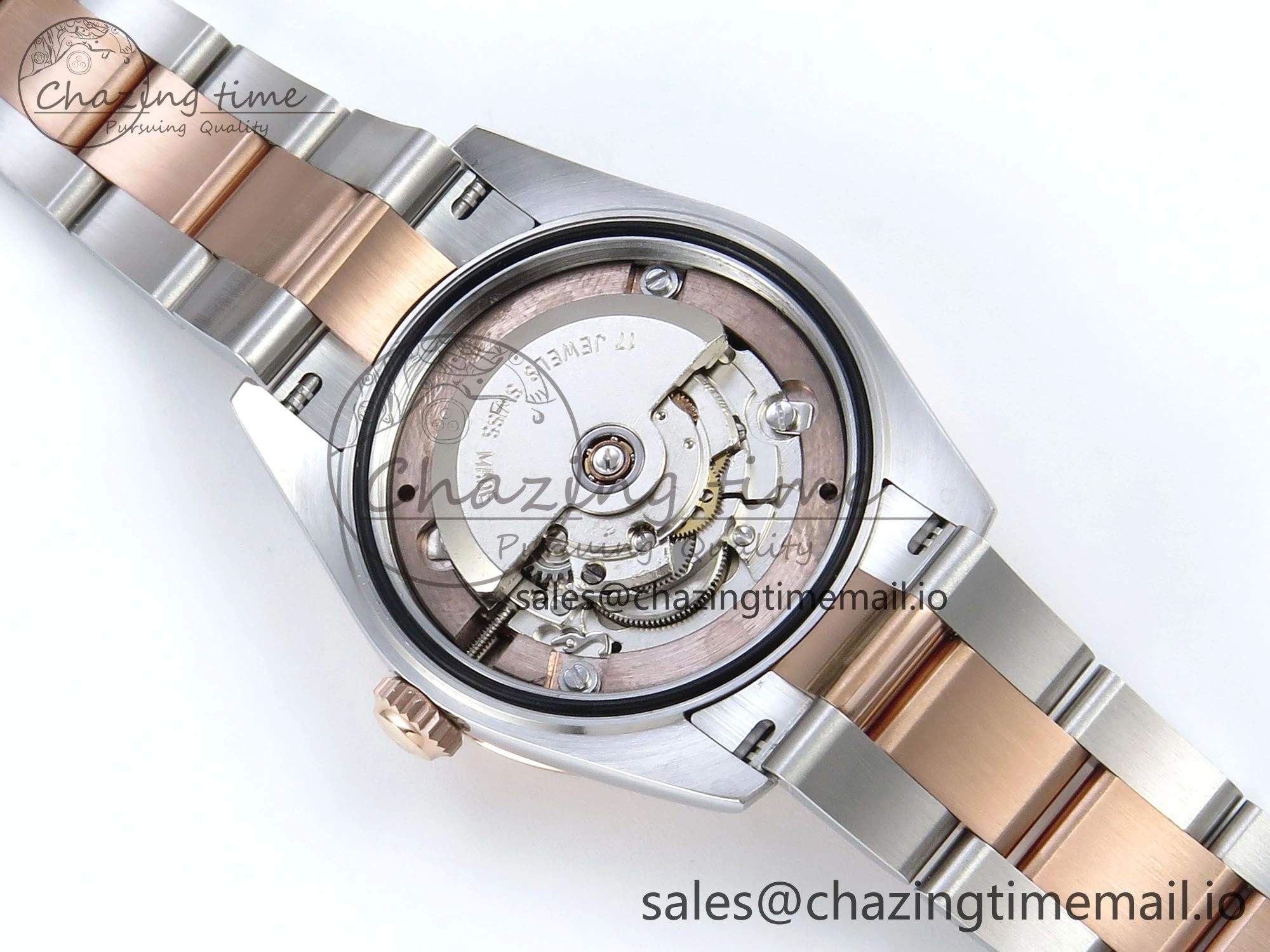 DateJust 31 278271 ARF 1:1 Best Edition 904L Steel RG Dial Stick Marker on SS RG Oyster Bracelet ETA Practical 525