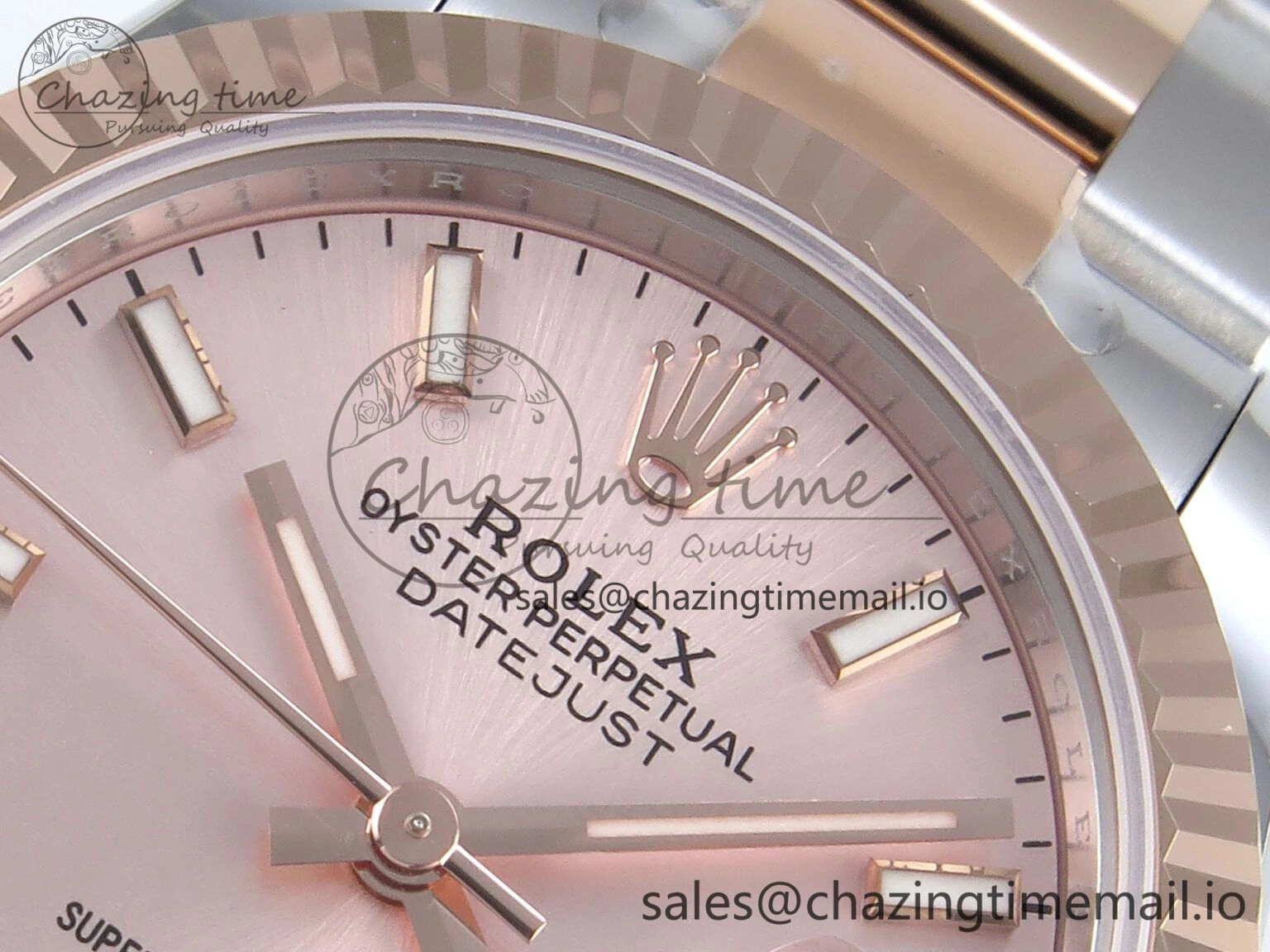 DateJust 31 278271 ARF 1:1 Best Edition 904L Steel RG Dial Stick Marker on SS RG Oyster Bracelet ETA Practical 525