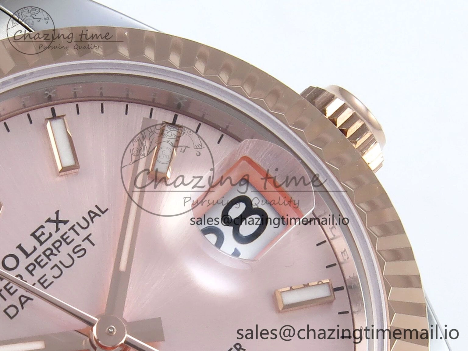 DateJust 31 278271 ARF 1:1 Best Edition 904L Steel RG Dial Stick Marker on SS RG Oyster Bracelet ETA Practical 525