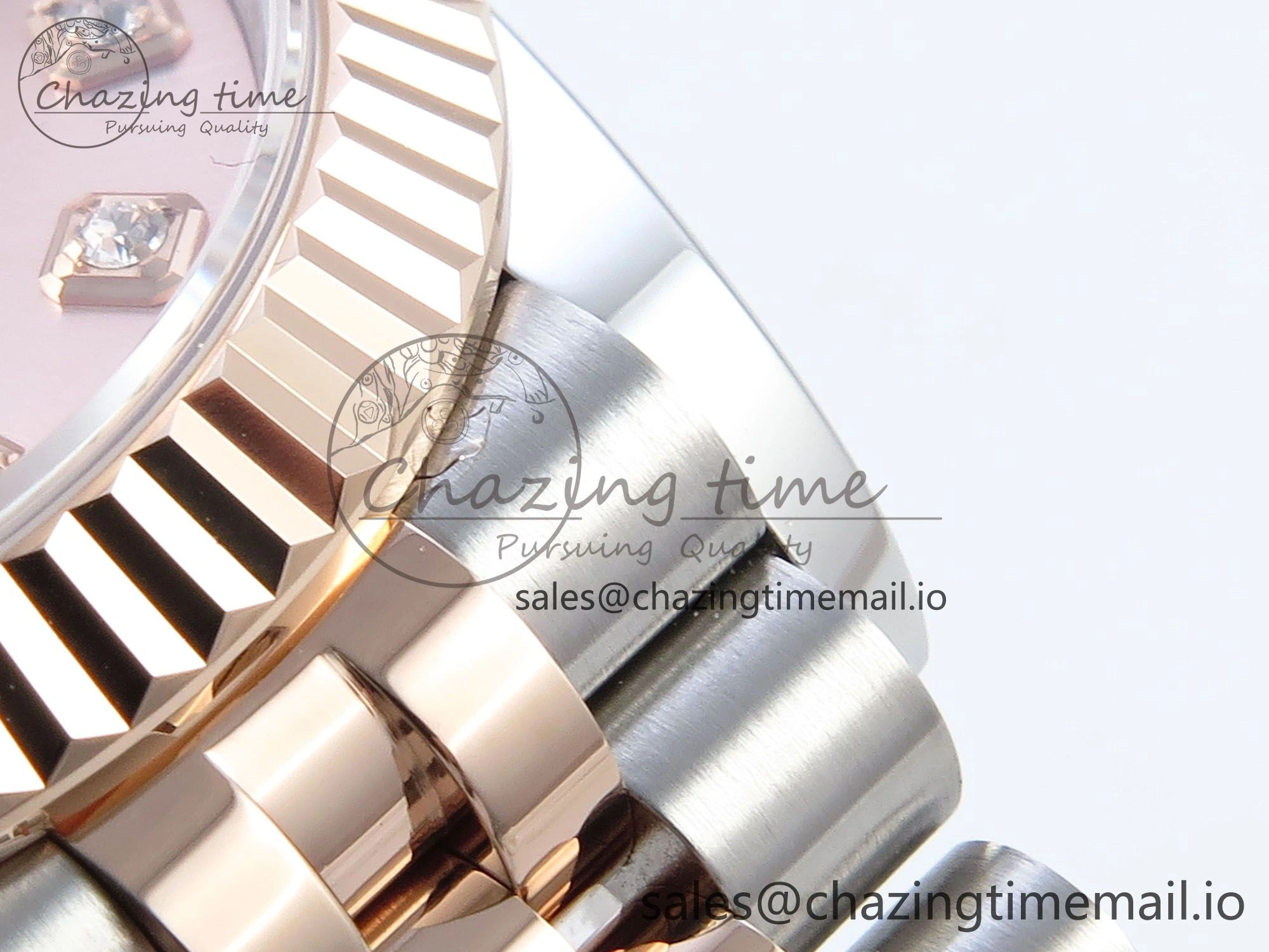 DateJust 31 278271 ARF 1:1 Best Edition 904L Steel RG Diamonds Dial on SS RG Jubilee Bracelet ETA ZipUp 509