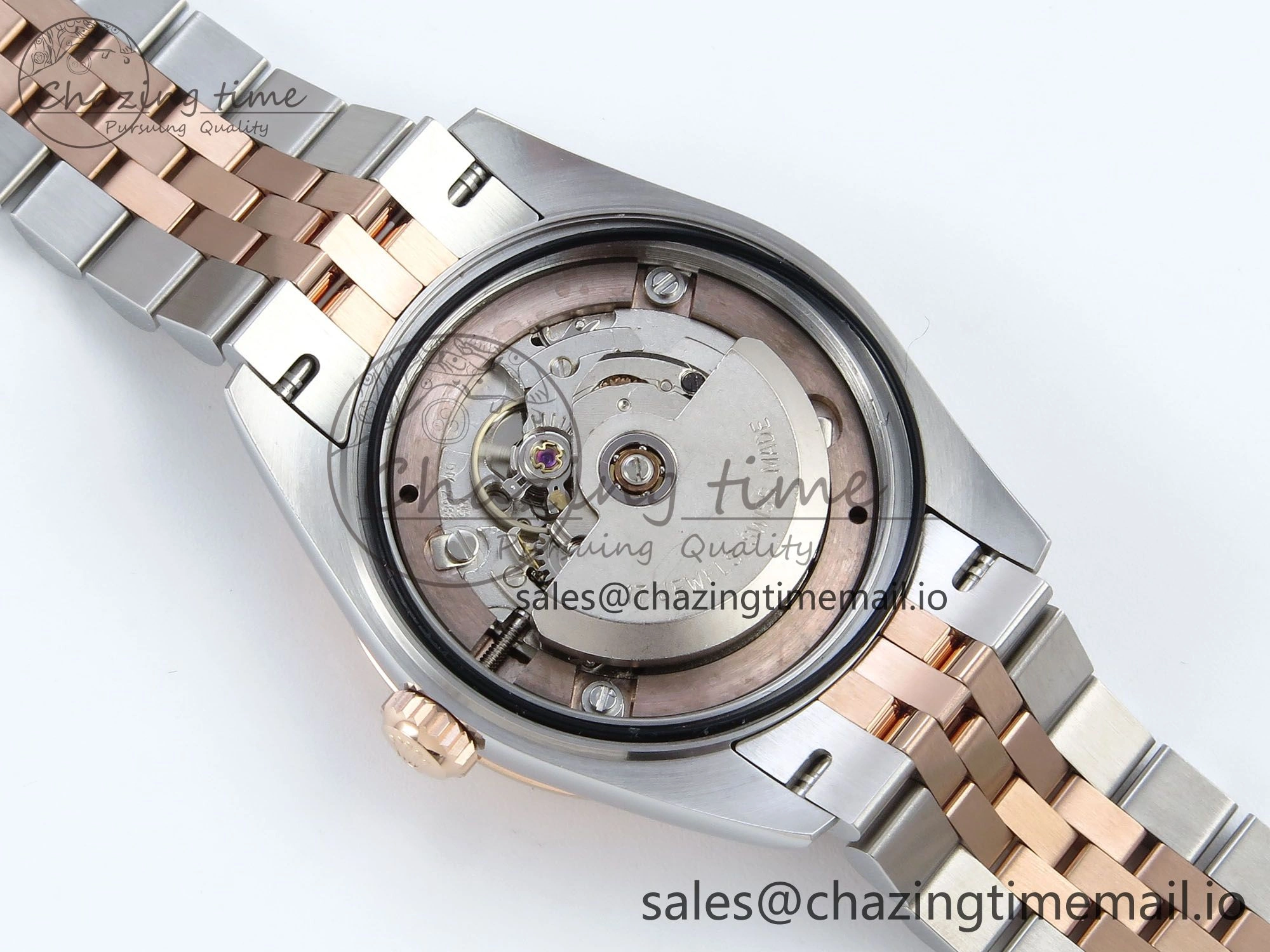 Flexible DateJust 31 278271 ARF 1:1 Best Edition 904L Steel RG Roman Dial on SS RG Jubilee Bracelet ETA 515