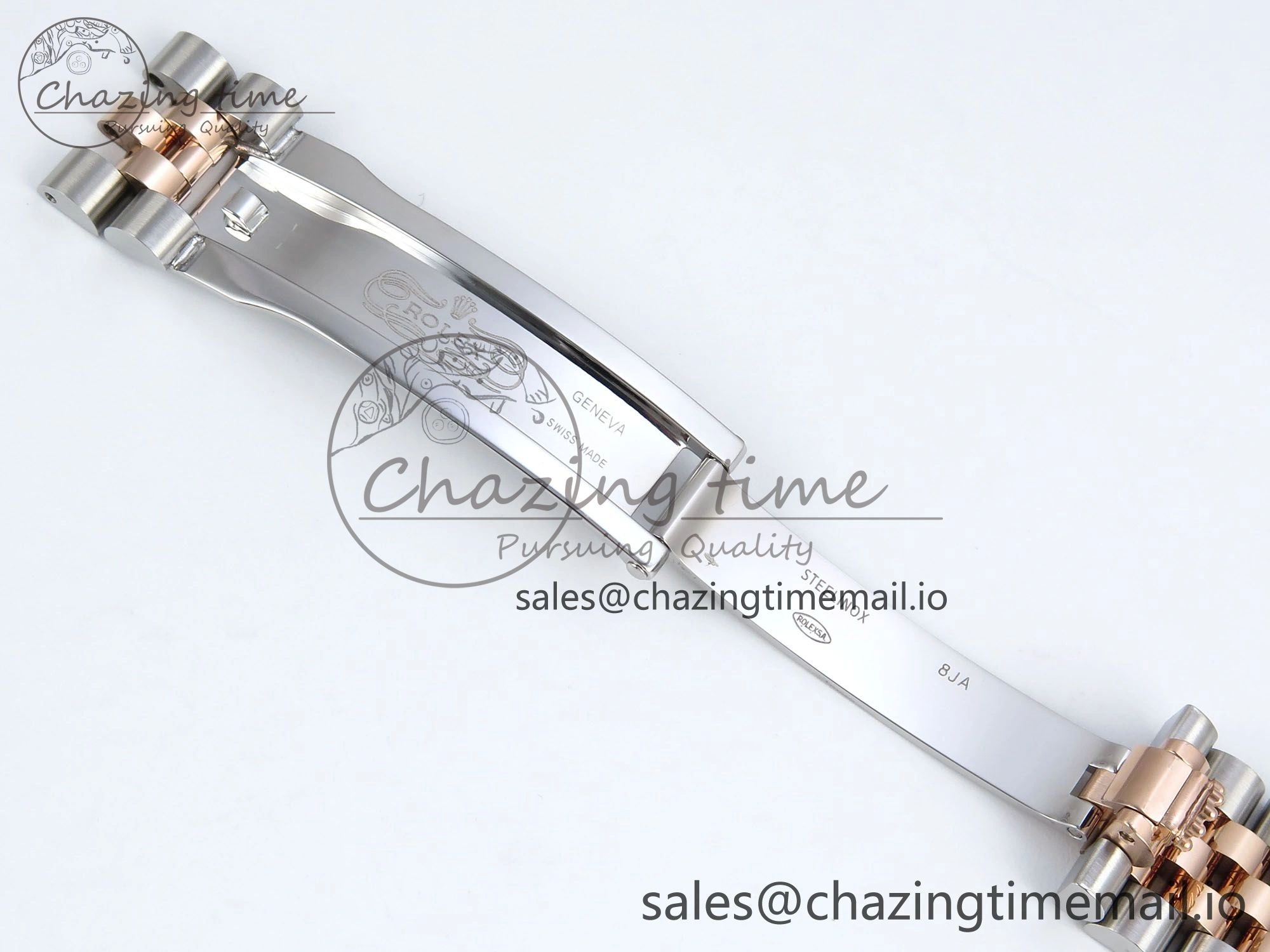 Flexible DateJust 31 278271 ARF 1:1 Best Edition 904L Steel RG Roman Dial on SS RG Jubilee Bracelet ETA 515