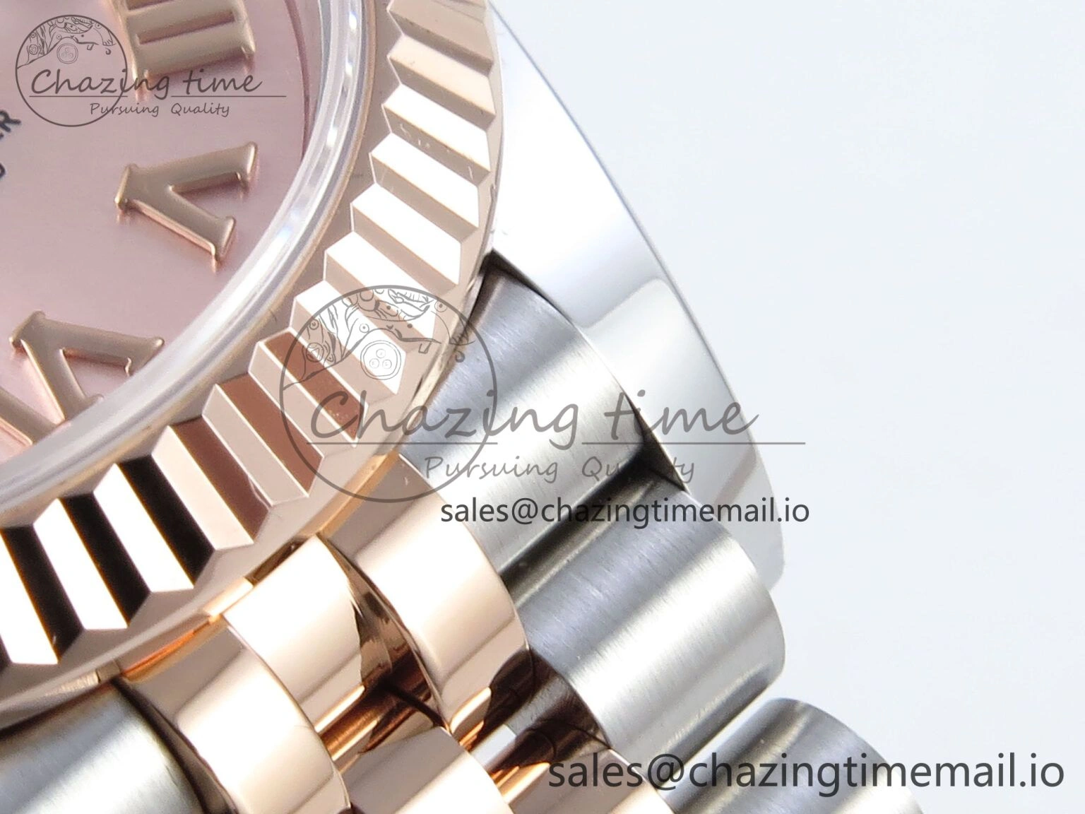 Flexible DateJust 31 278271 ARF 1:1 Best Edition 904L Steel RG Roman Dial on SS RG Jubilee Bracelet ETA 515