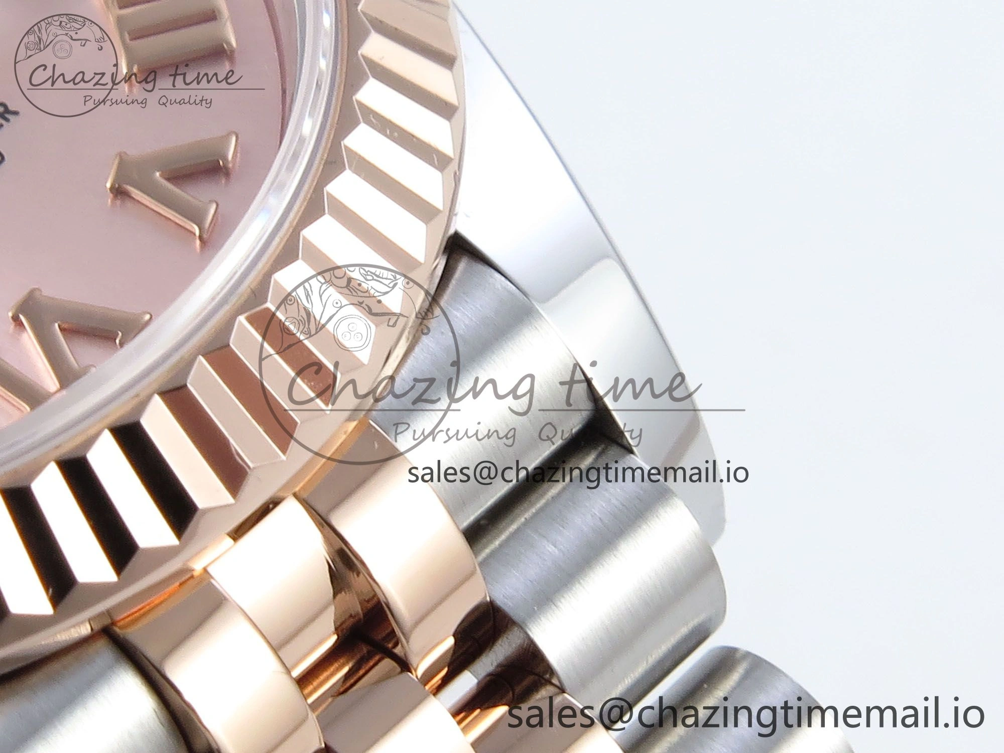 Flexible DateJust 31 278271 ARF 1:1 Best Edition 904L Steel RG Roman Dial on SS RG Jubilee Bracelet ETA 515