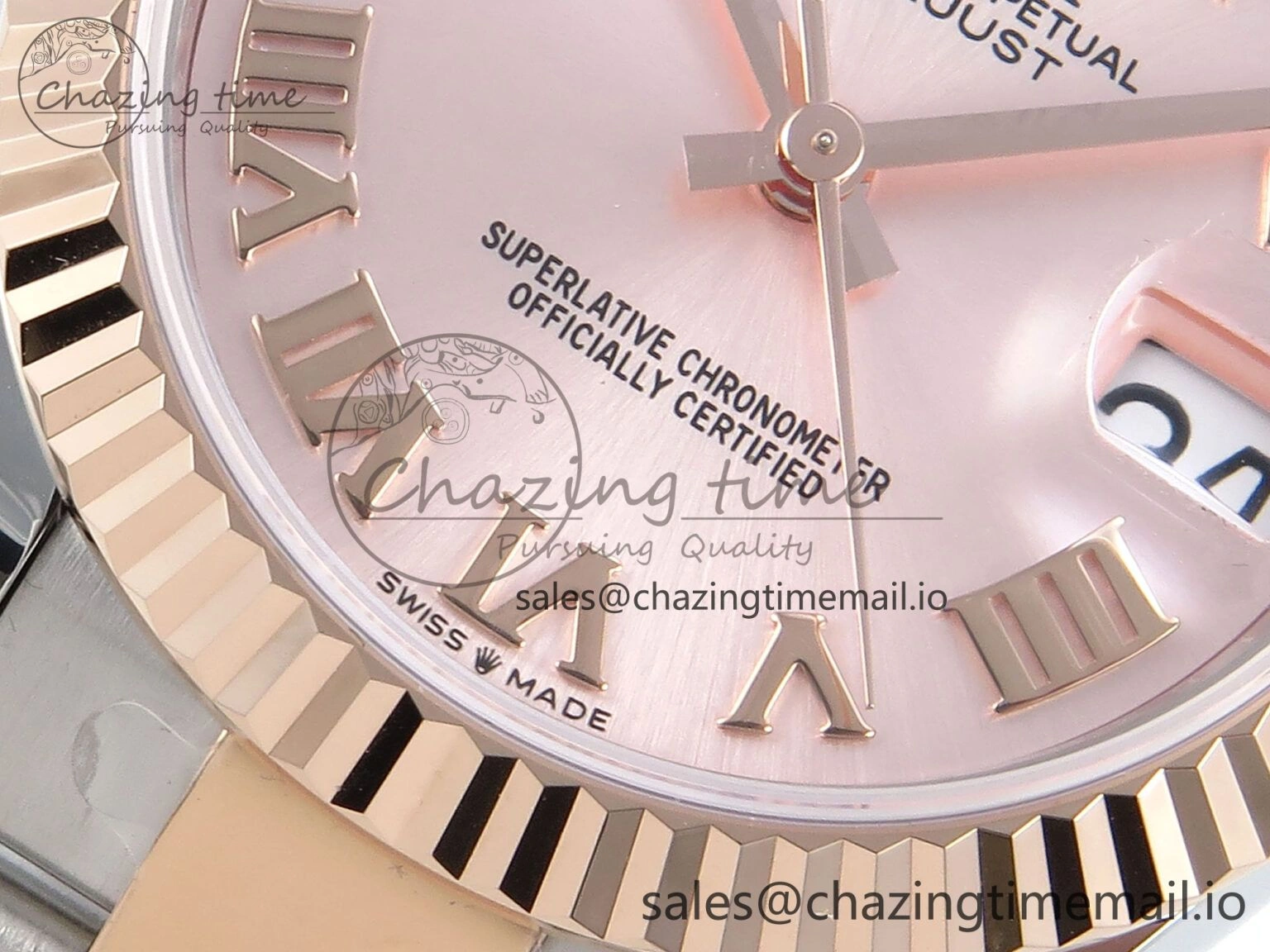 DateJust 31 278271 ARF 1:1 Best Edition 904L Steel RG Roman Dial on SS RG Oyster Bracelet ETA UrbanStyle 524
