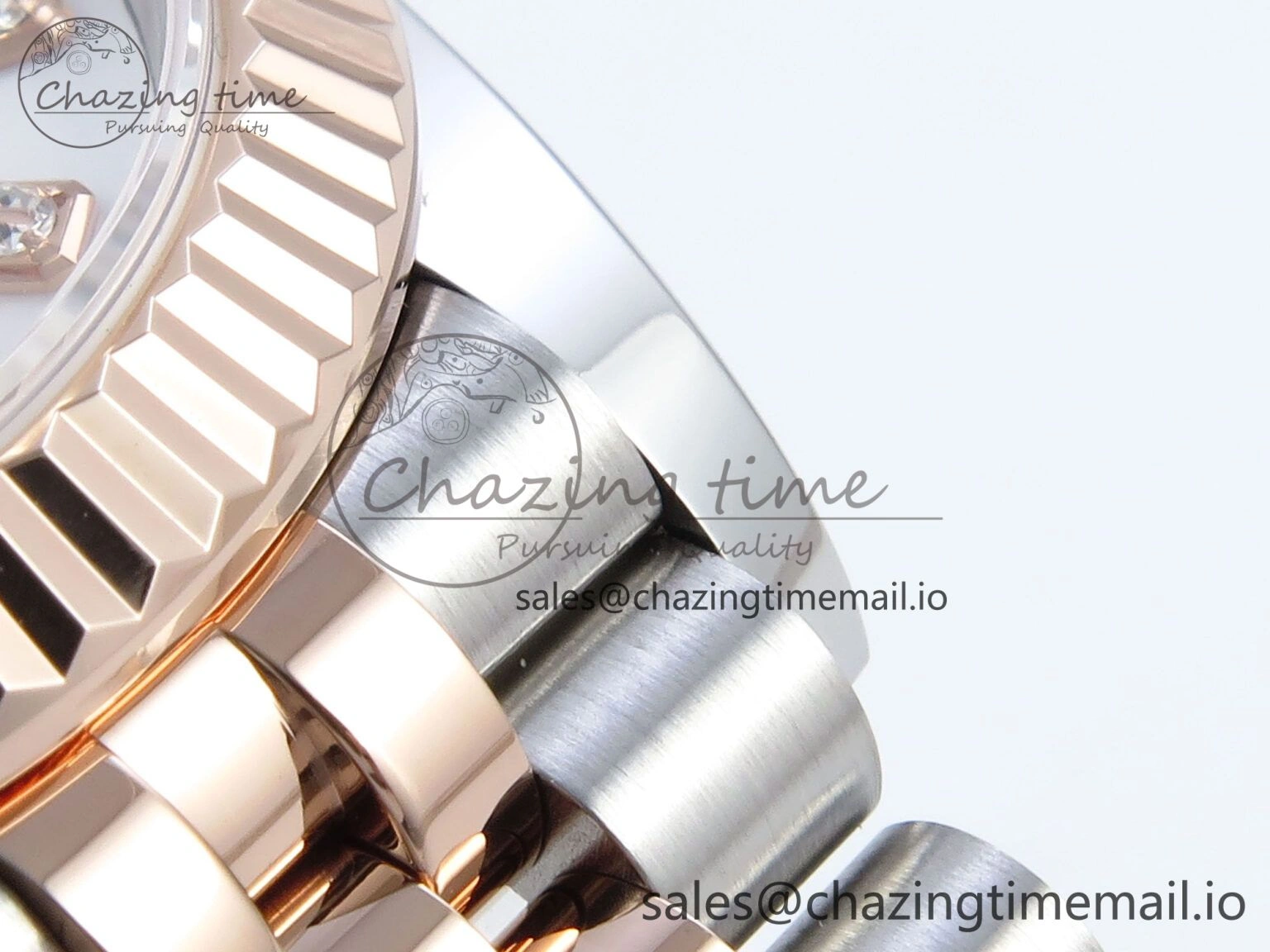 DateJust 31 278271 ARF 1:1 Best Edition 904L Steel White MOP Diamonds Dial on SS RG Jubilee Bracelet ETA EasyCare 517