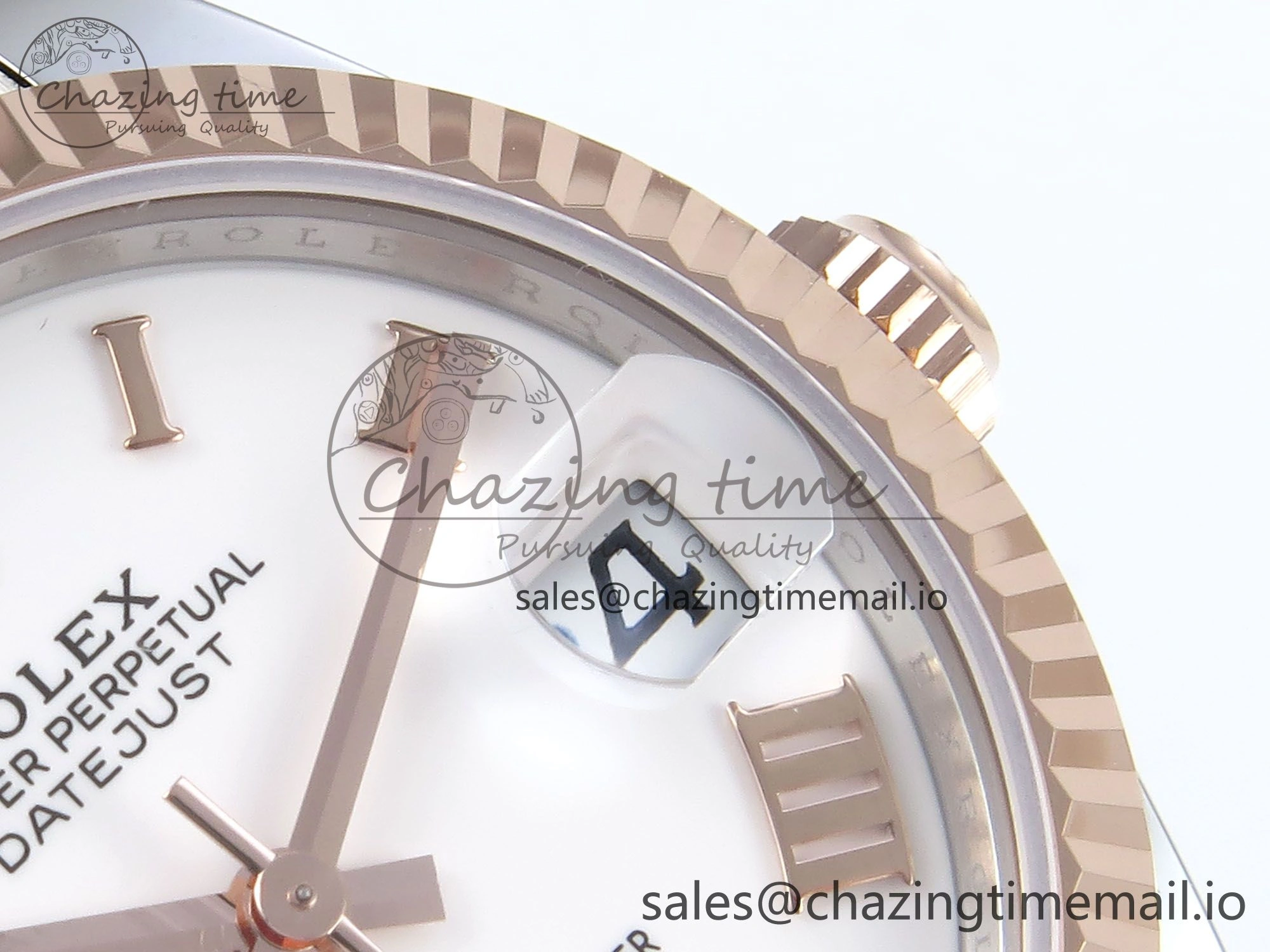 DateJust 31 278271 ARF 1:1 Best Edition 904L Steel White Roman Dial on SS RG Oyster Bracelet ETA Breathable 521