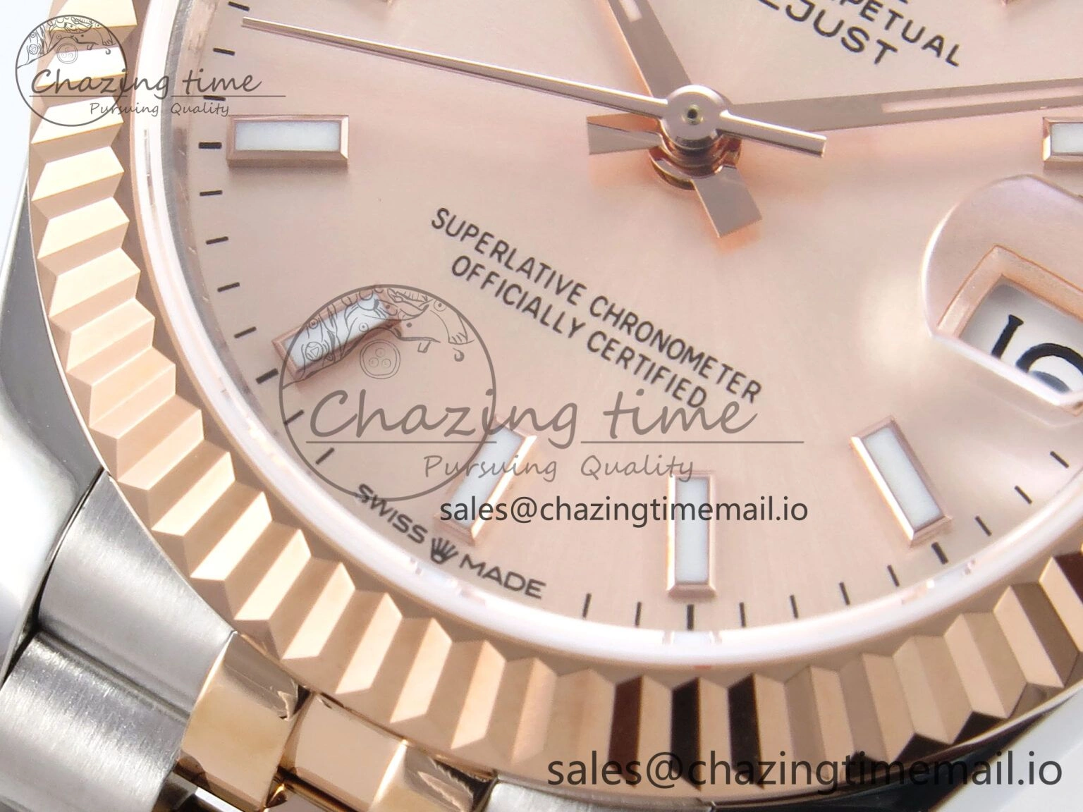 DateJust 31 278271 JARF 1:1 Best Edition 904L Steel RG Stick Dial on SS RG Jubilee Bracelet HZ RelaxedFit 865