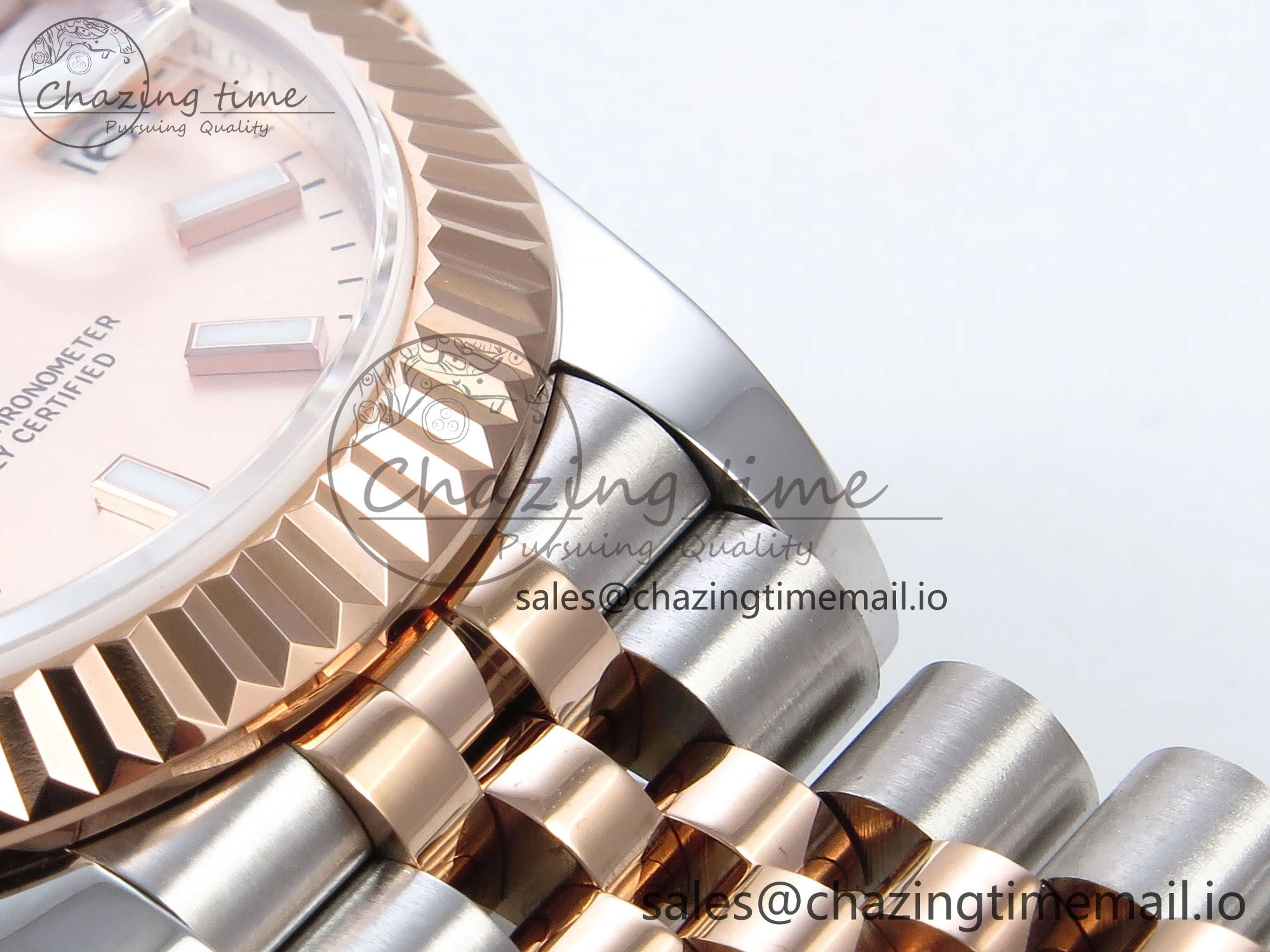DateJust 31 278271 JARF 1:1 Best Edition 904L Steel RG Stick Dial on SS RG Jubilee Bracelet HZ RelaxedFit 865