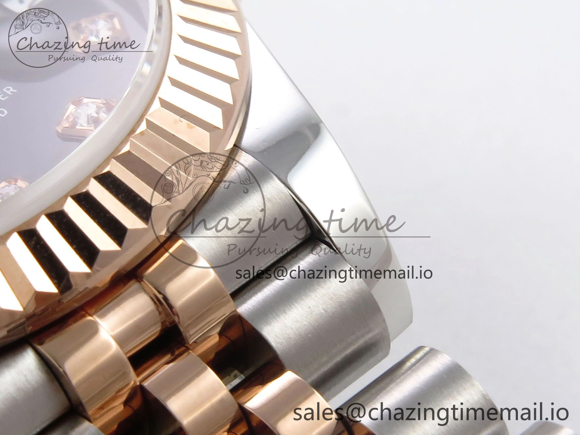 Sleek DateJust 31 278271 SS RG GMF 1:1 Best Edition 904L Steel Black Diamonds Dial on Jubilee Bracelet A 1171
