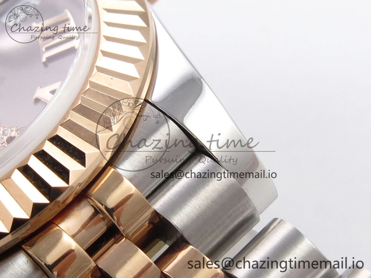 DateJust 31 278271 SS RG GMF 1:1 Best Edition 904L Steel Gray Roman Diamonds Dial on Jubilee Bracelet A HighQuality 1165