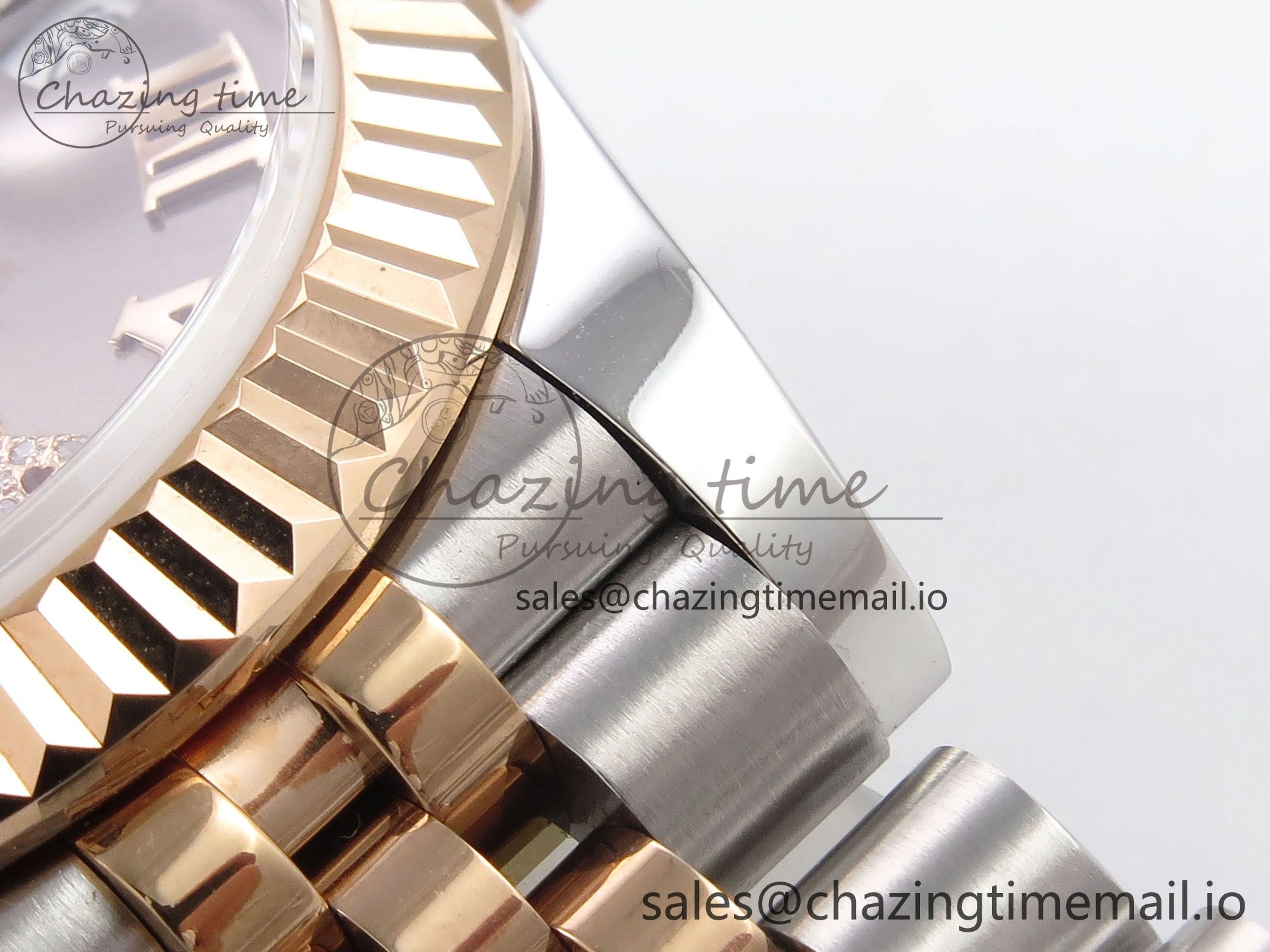 DateJust 31 278271 SS RG GMF 1:1 Best Edition 904L Steel Gray Roman Diamonds Dial on Jubilee Bracelet A HighQuality 1165