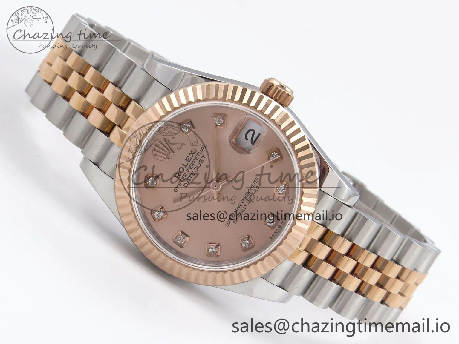 DateJust 31 278271 SS RG GMF 1:1 Best Edition 904L Steel RG Diamonds Dial on Jubilee Bracelet A TimelessDesign 1173