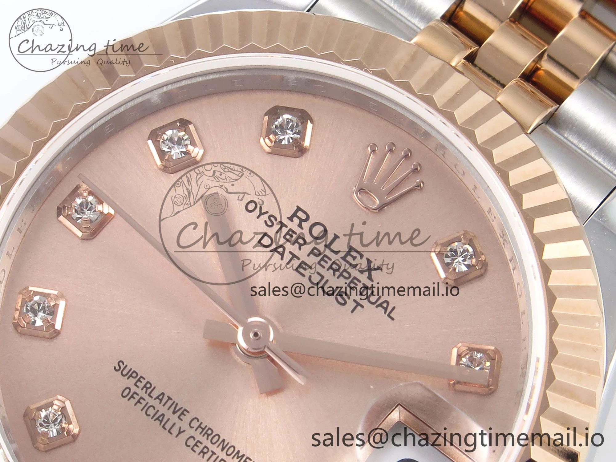 DateJust 31 278271 SS RG GMF 1:1 Best Edition 904L Steel RG Diamonds Dial on Jubilee Bracelet A TimelessDesign 1173