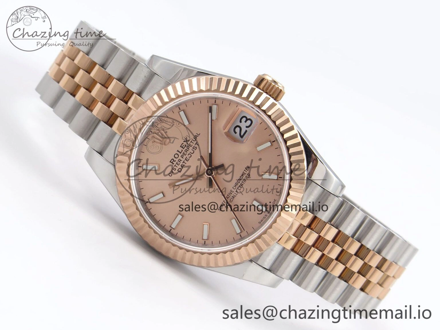 DateJust 31 278271 SS RG GMF 1:1 Best Edition 904L Steel RG Stick Dial on Jubilee Bracelet A Supportive 1169