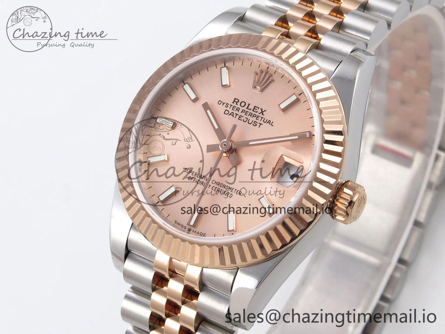 DateJust 31 278271 SS RG GMF 1:1 Best Edition 904L Steel RG Stick Dial on Jubilee Bracelet A Supportive 1169