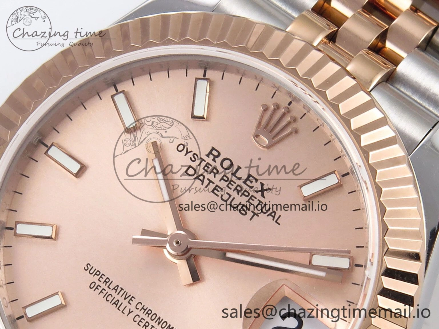 DateJust 31 278271 SS RG GMF 1:1 Best Edition 904L Steel RG Stick Dial on Jubilee Bracelet A Supportive 1169