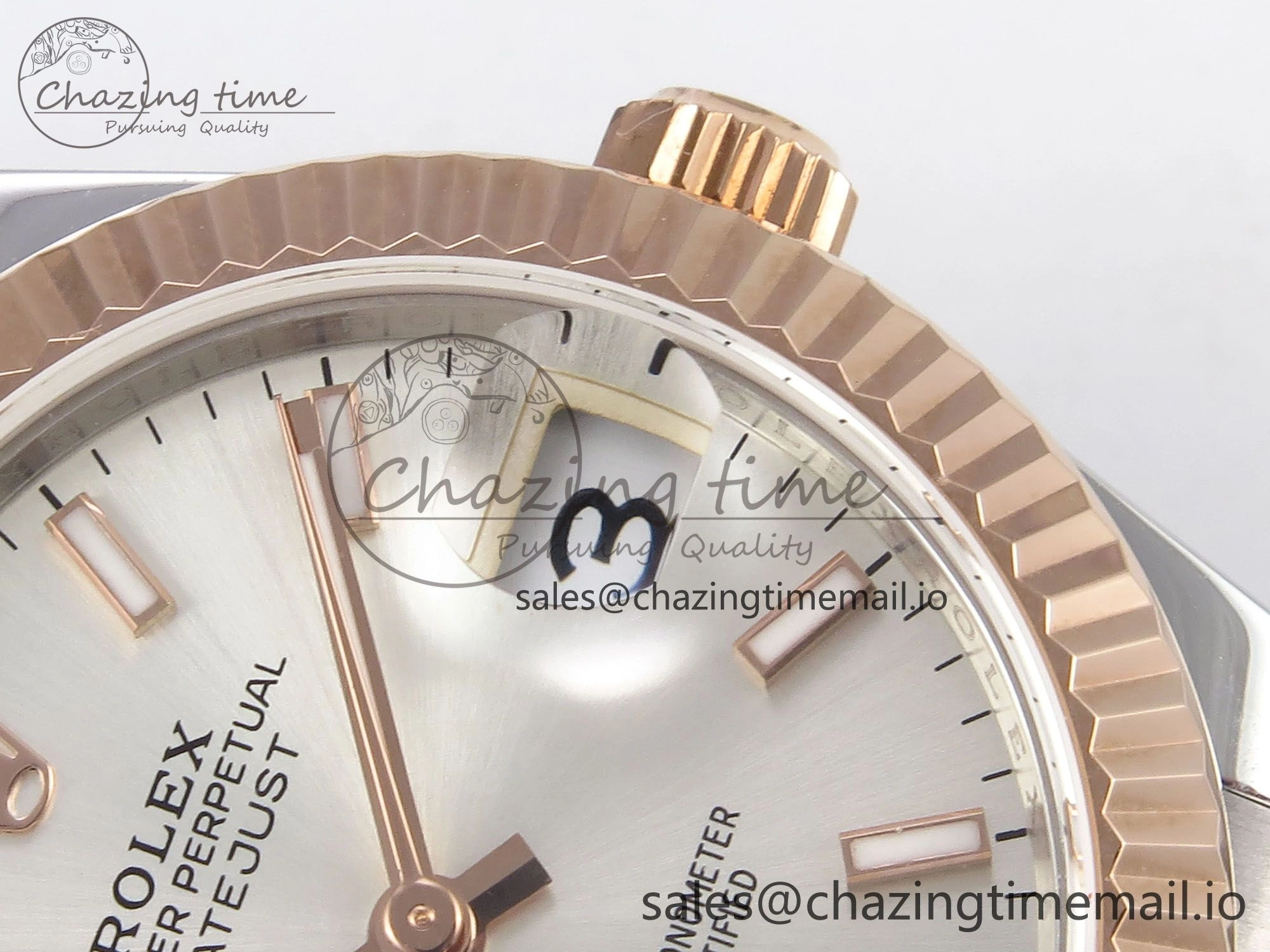 WrinkleFree DateJust 31 278271 SS RG GMF 1:1 Best Edition 904L Steel Silver Stick Dial on Jubilee Bracelet A 1167