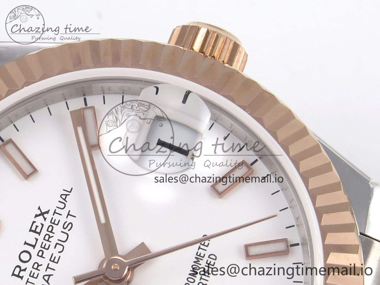 DateJust 31 278271 SS RG GMF 1:1 Best Edition 904L Steel White Stick Dial on Jubilee Bracelet A Packable 1168
