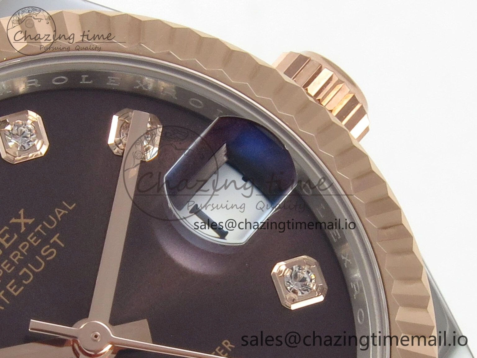 DateJust 31 278271 THBF 1:1 Best Edition 904L Steel Brown Diamonds Dial on SS RG Jubilee Bracelet HZ Cal. Functional 25
