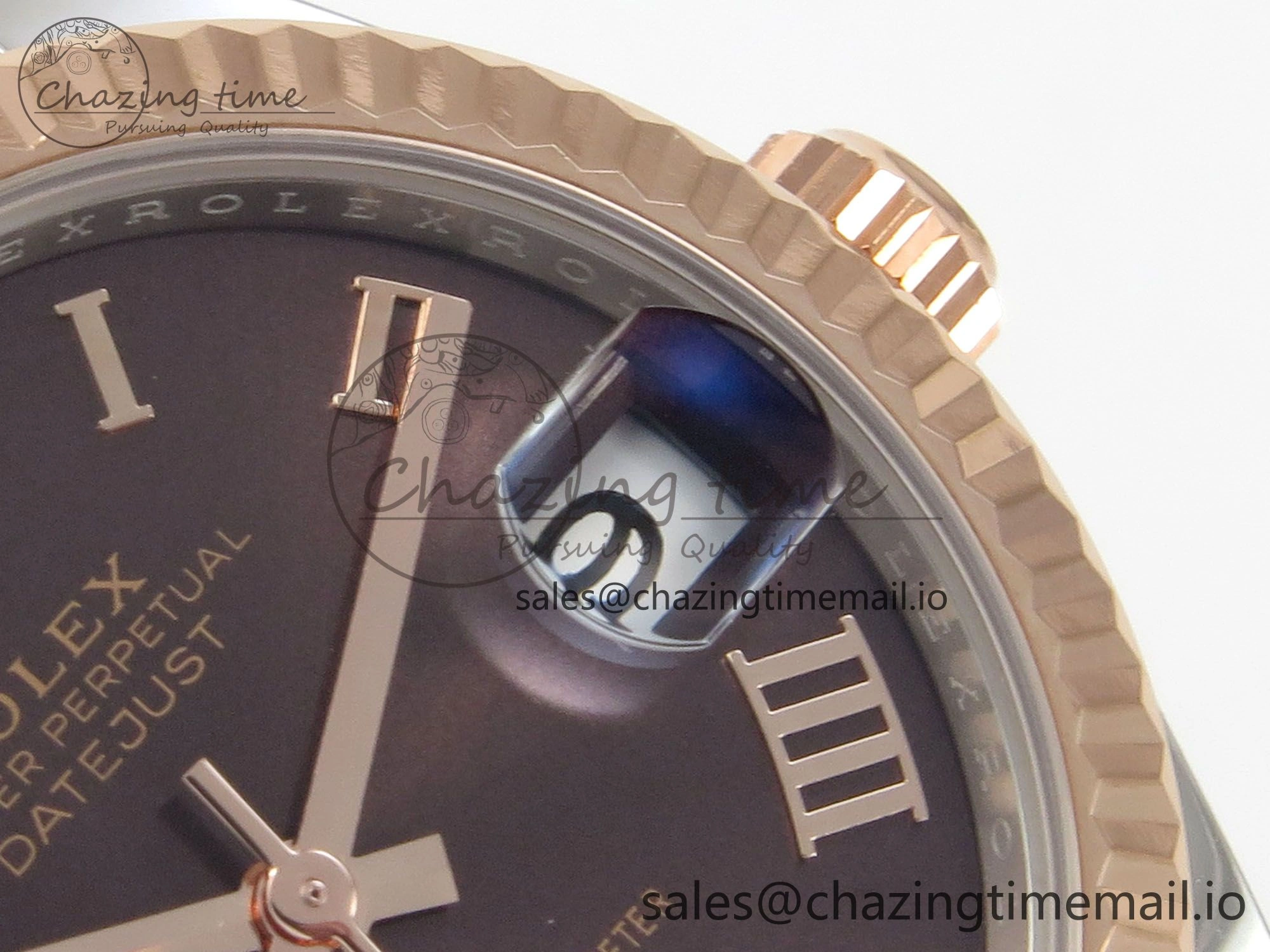 DateJust 31 278271 THBF 1:1 Best Edition 904L Steel Brown Roman Diamonds Dial on SS RG Jubilee Bracelet HZ Cal. MultiPurpose 34