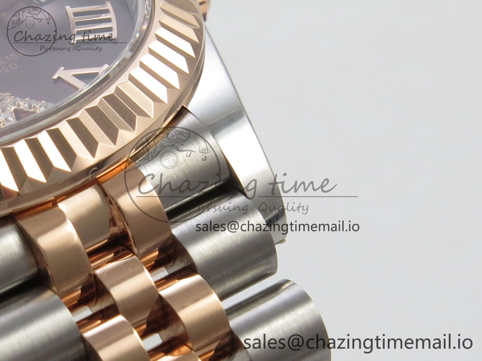 DateJust 31 278271 THBF 1:1 Best Edition 904L Steel Brown Roman Diamonds Dial on SS RG Jubilee Bracelet HZ Cal. MultiPurpose 34