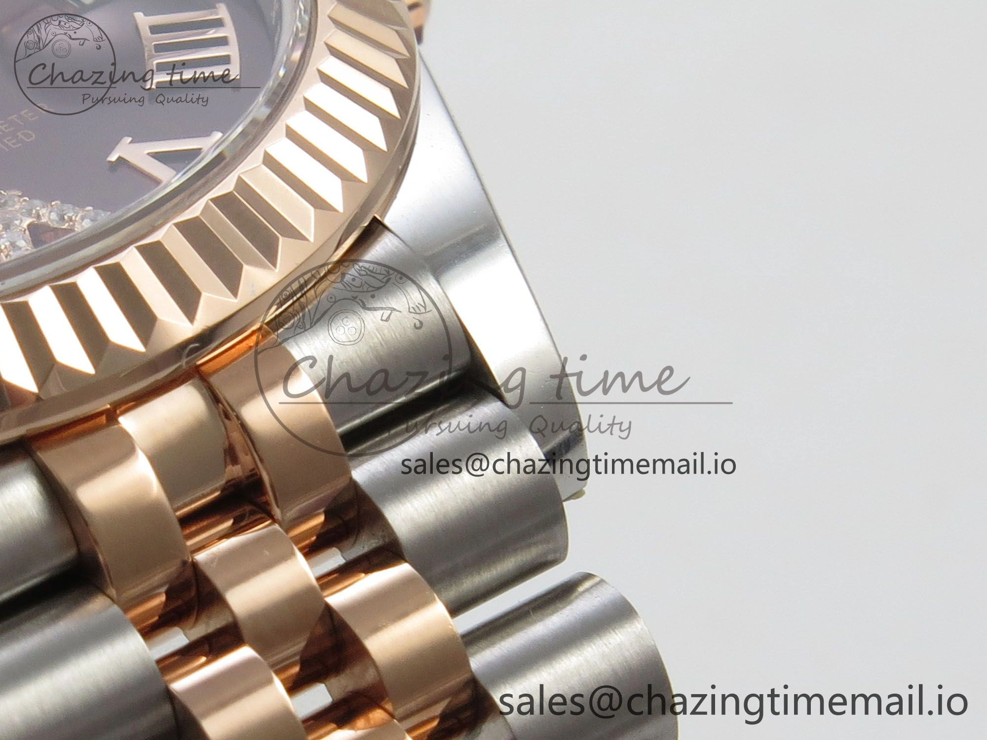 DateJust 31 278271 THBF 1:1 Best Edition 904L Steel Brown Roman Diamonds Dial on SS RG Jubilee Bracelet HZ Cal. MultiPurpose 34