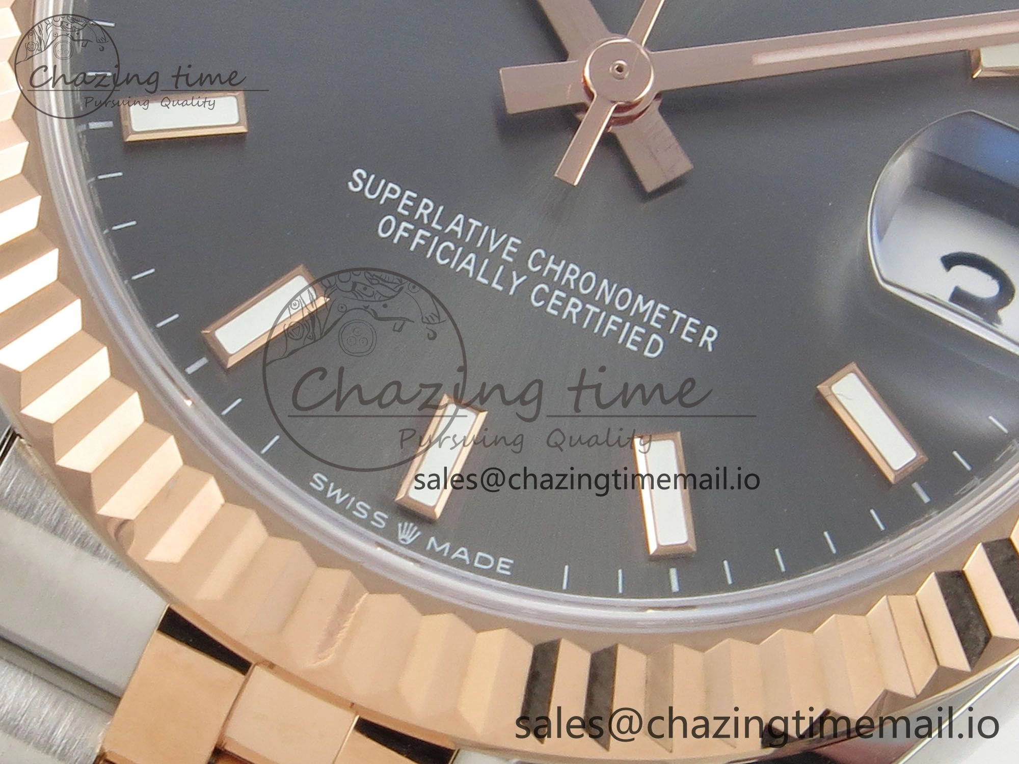 Bold DateJust 31 278271 THBF 1:1 Best Edition 904L Steel Gray Diamonds Dial Stick Marker on SS RG Jubilee Bracelet HZ Cal. 29