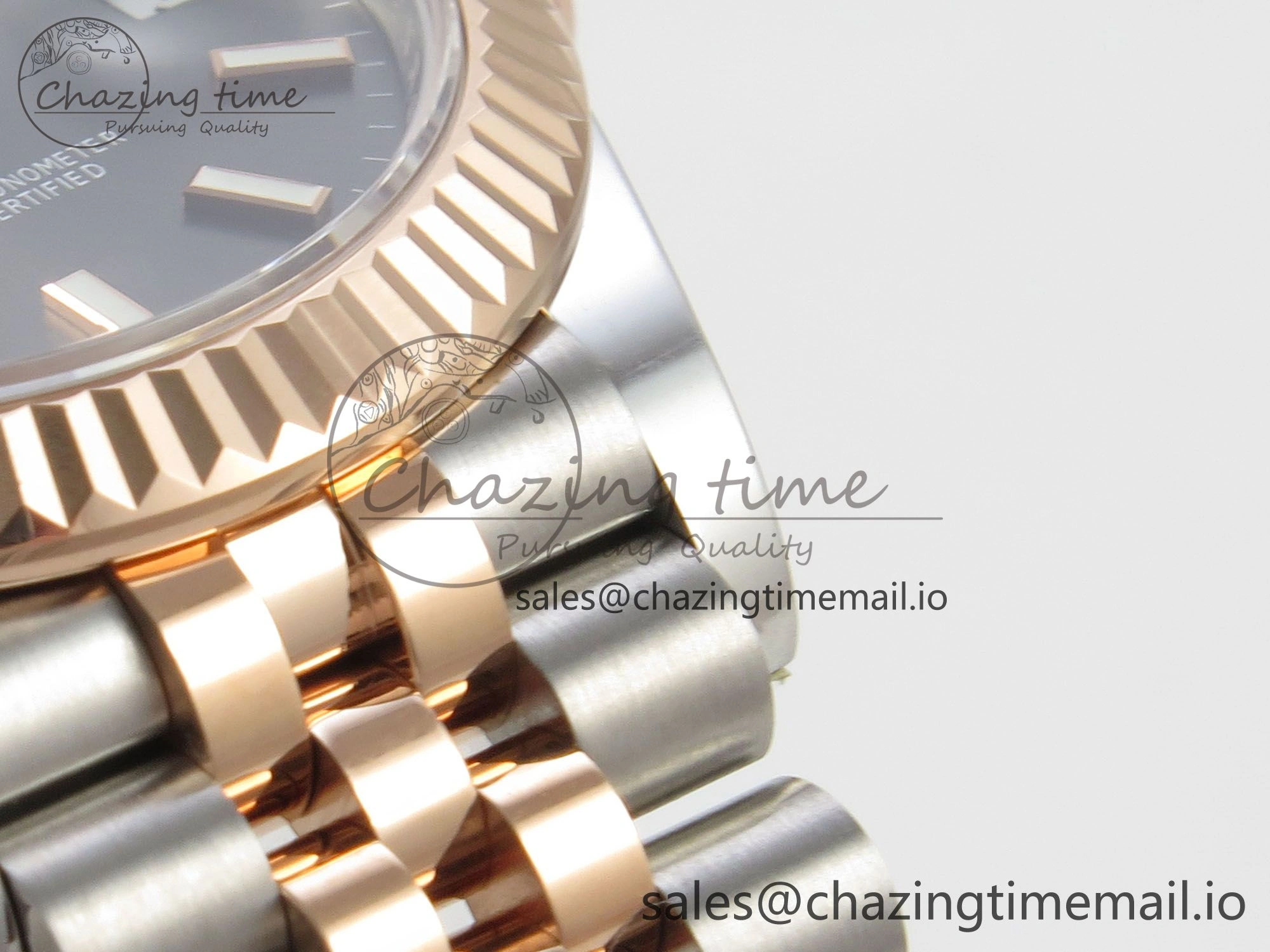 Bold DateJust 31 278271 THBF 1:1 Best Edition 904L Steel Gray Diamonds Dial Stick Marker on SS RG Jubilee Bracelet HZ Cal. 29
