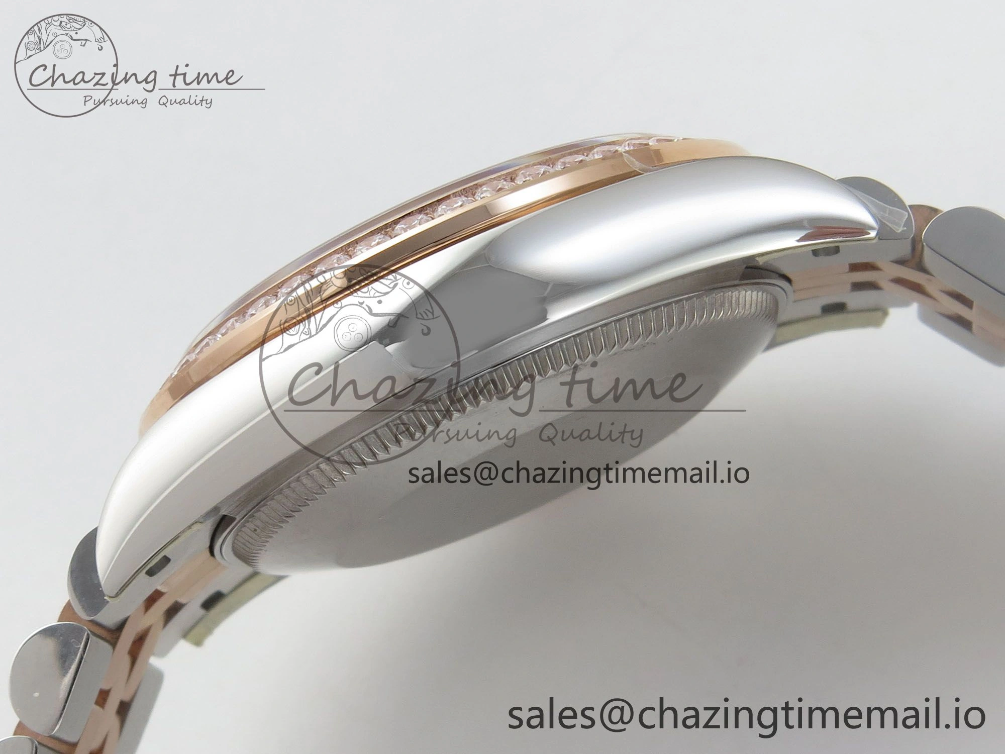 DateJust 31 278271 THBF 1:1 Best Edition 904L Steel Purple Roman Dial Diamonds Bezel on SS RG Jubilee Bracelet HZ Cal. Neat 14